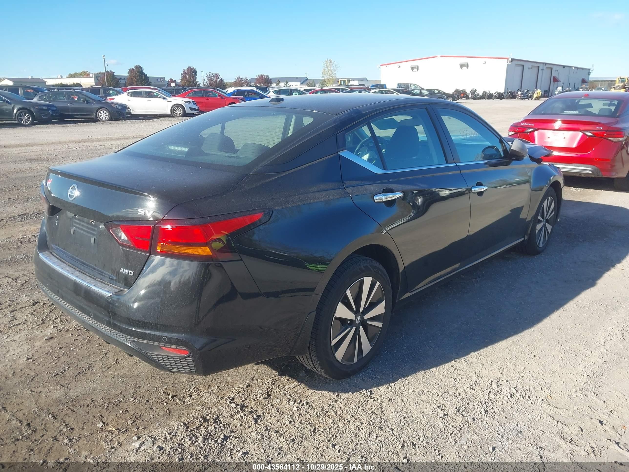 2022 Nissan Altima Sv Intelligent Awd Black vin: 1N4BL4DW8NN383787