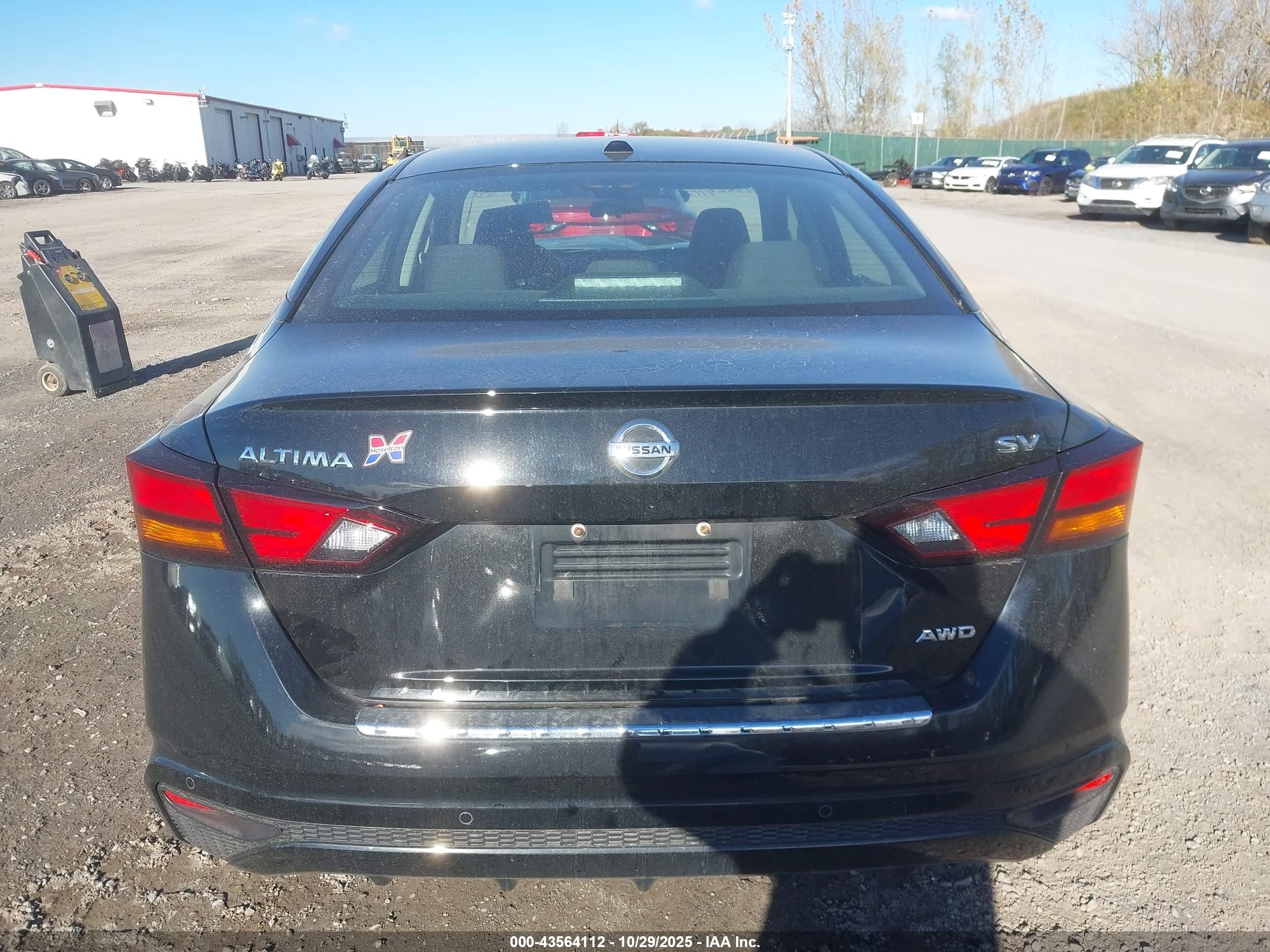 2022 Nissan Altima Sv Intelligent Awd Black vin: 1N4BL4DW8NN383787
