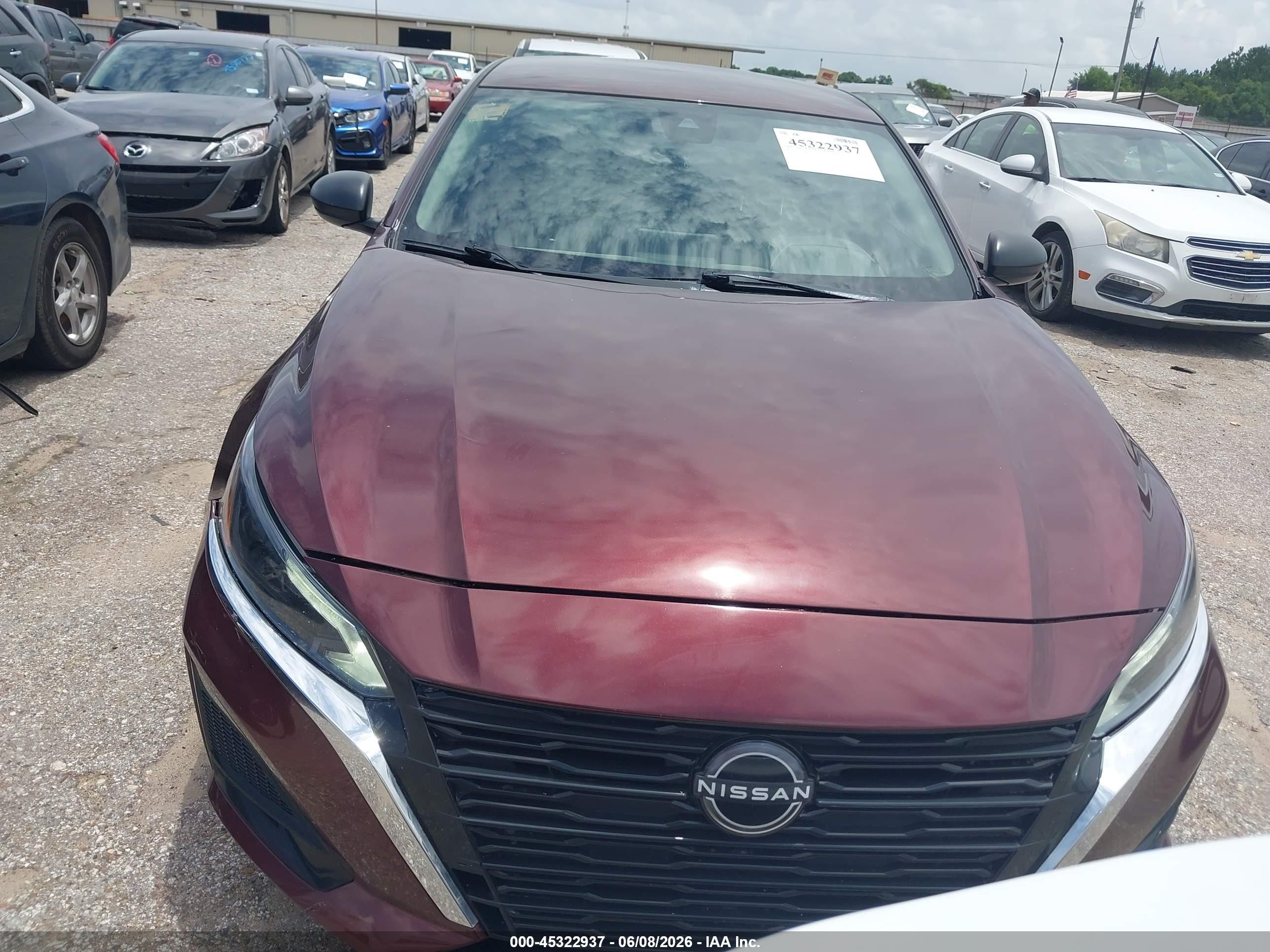 2024 Nissan Altima Sv Intelligent Awd Burgundy vin: 1N4BL4DWXRN411191