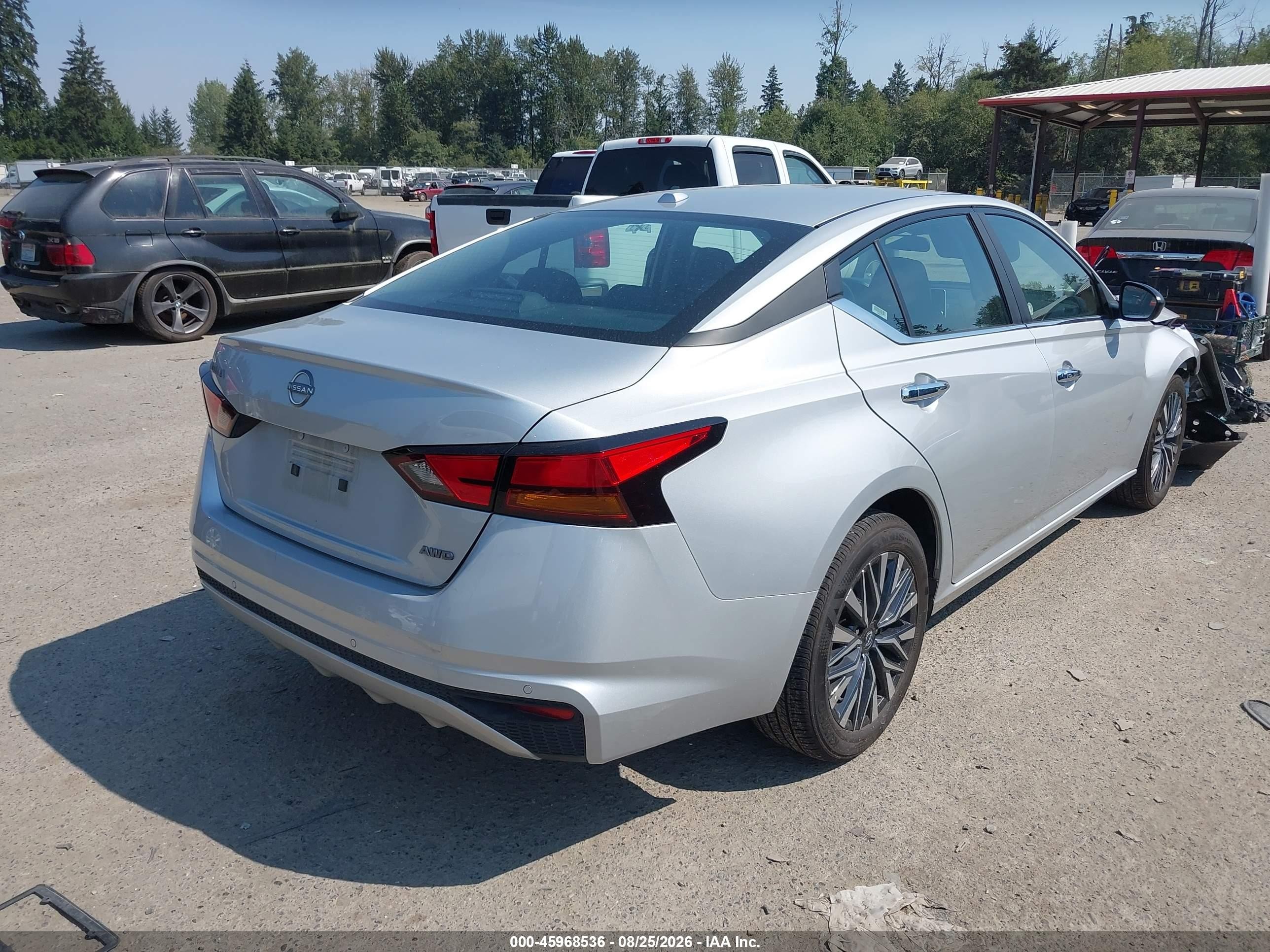 2025 Nissan Altima Sv Awd Silver vin: 1N4BL4DWXSN432886
