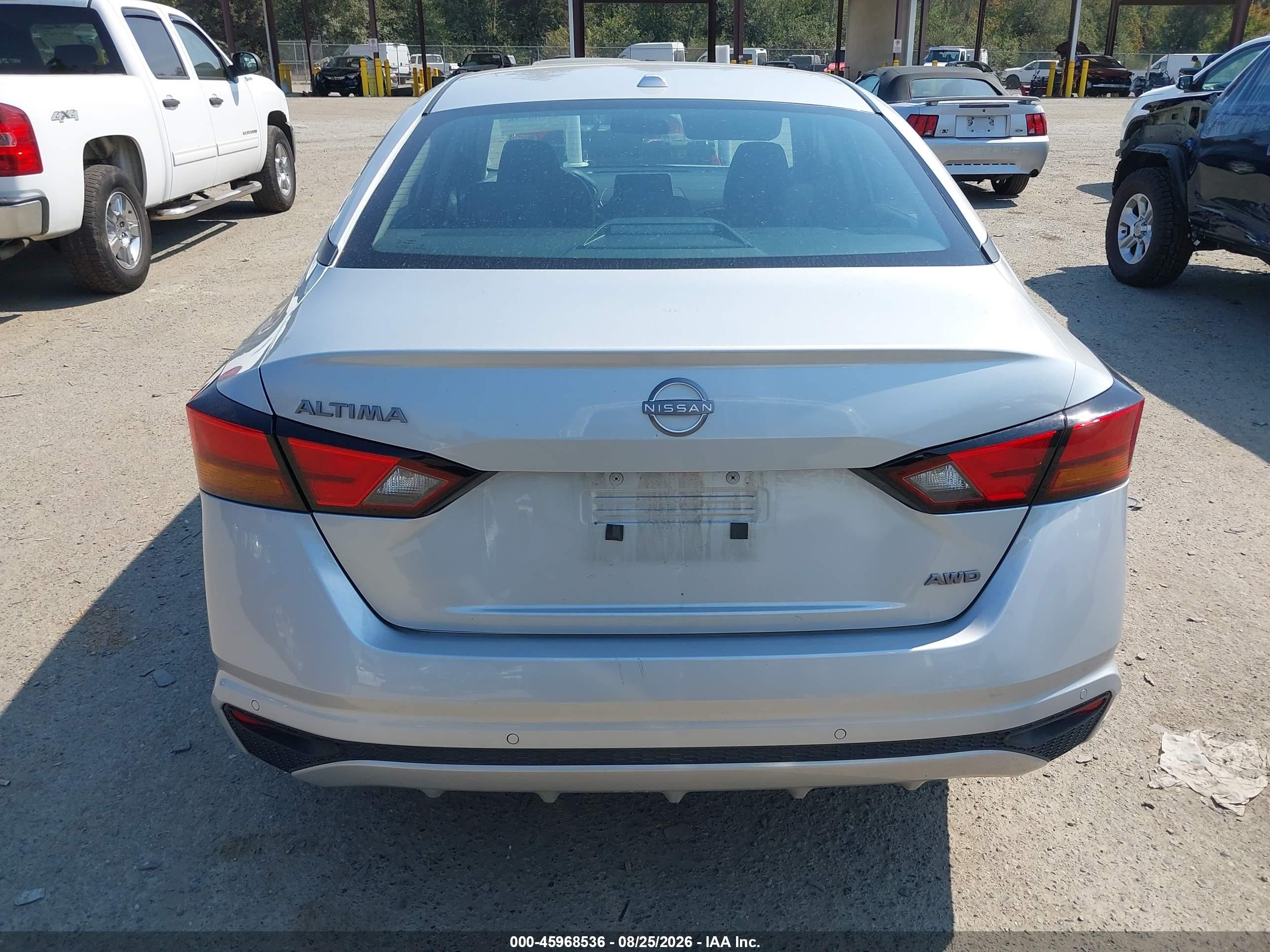 2025 Nissan Altima Sv Awd Silver vin: 1N4BL4DWXSN432886