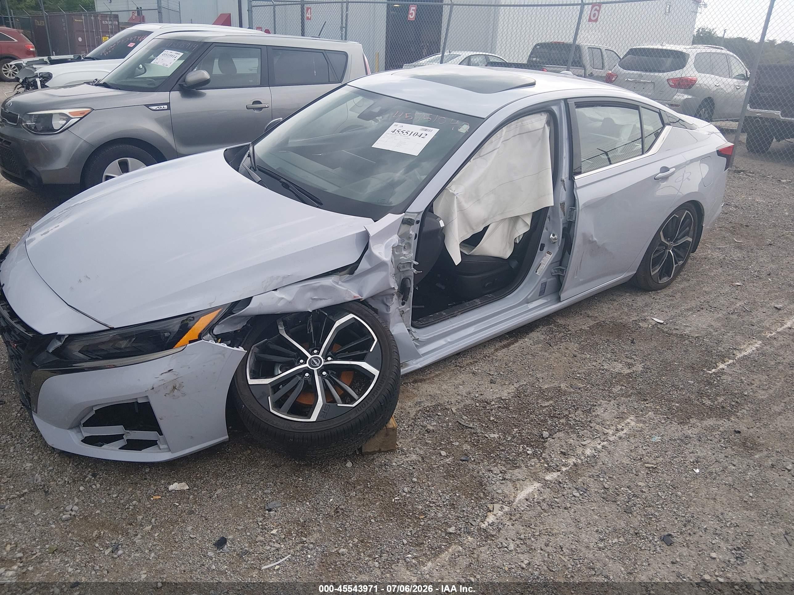 2020 Nissan Altima Sl Fwd Серый vin: 1N4BL4EV0LC156527
