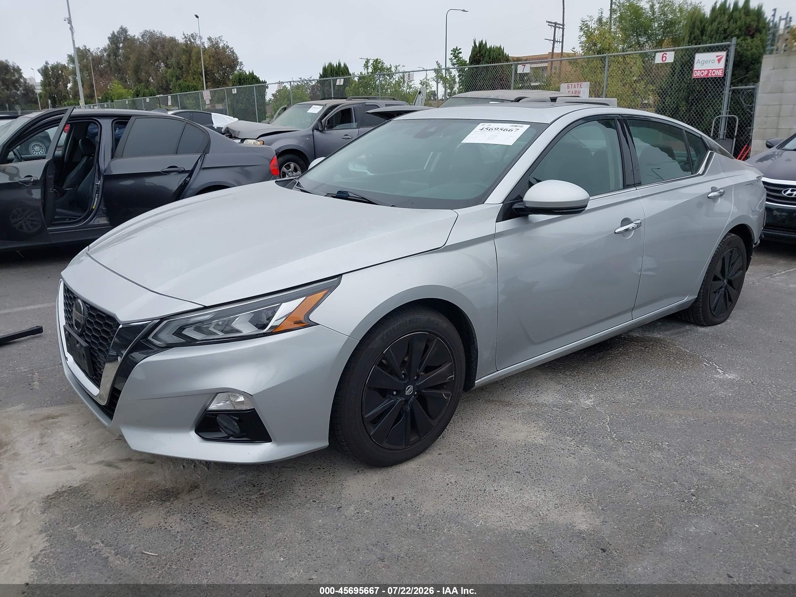 2019 Nissan Altima 2.5 Sl Silver vin: 1N4BL4EV2KC174929