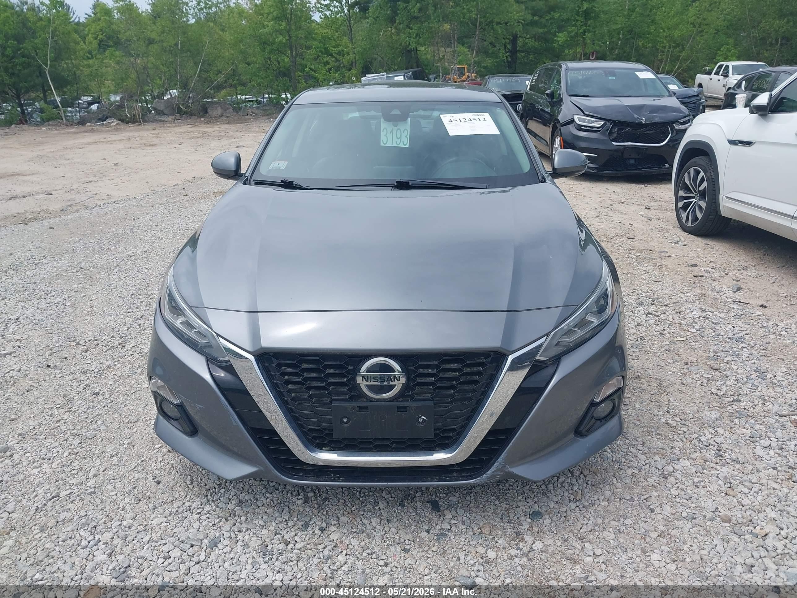 2020 Nissan Altima Sl Fwd Gray vin: 1N4BL4EV3LC158949