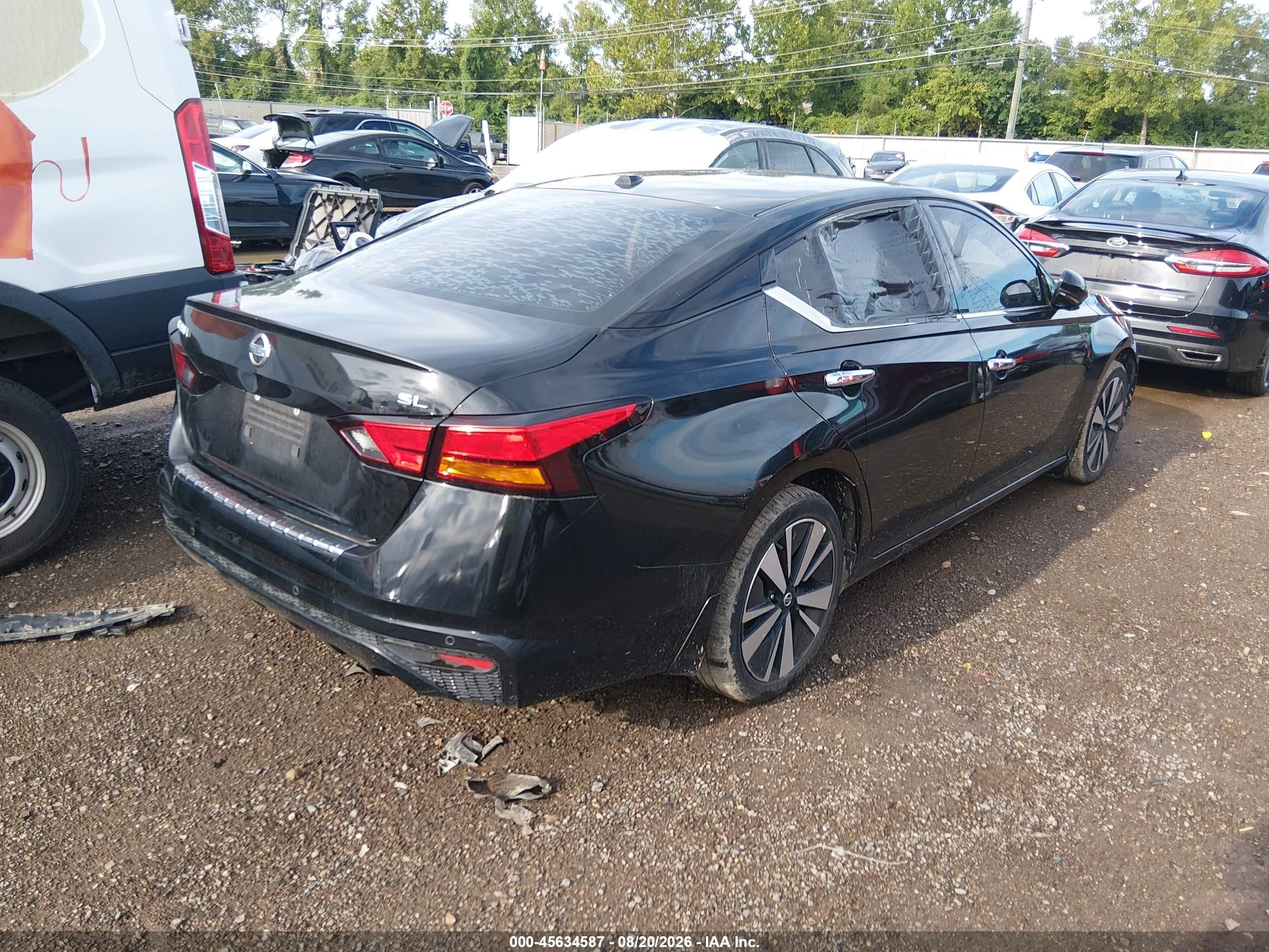 2022 Nissan Altima Sl Fwd Black vin: 1N4BL4EV4NN410070