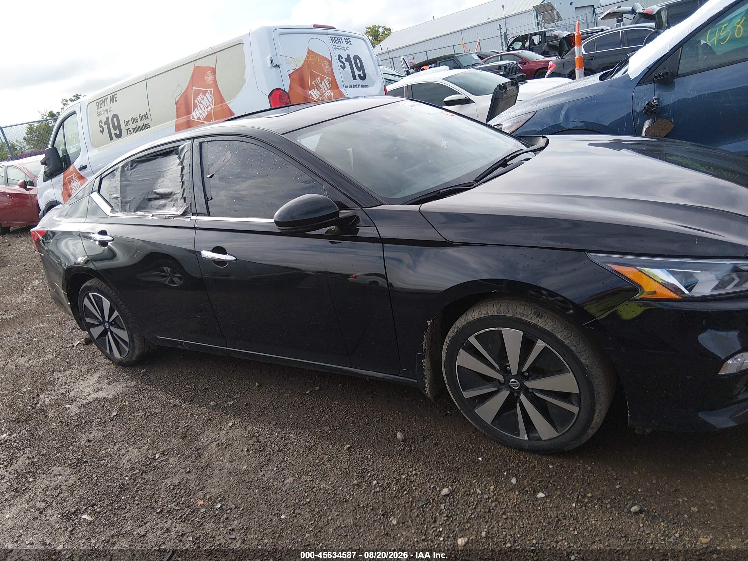 2022 Nissan Altima Sl Fwd Black vin: 1N4BL4EV4NN410070