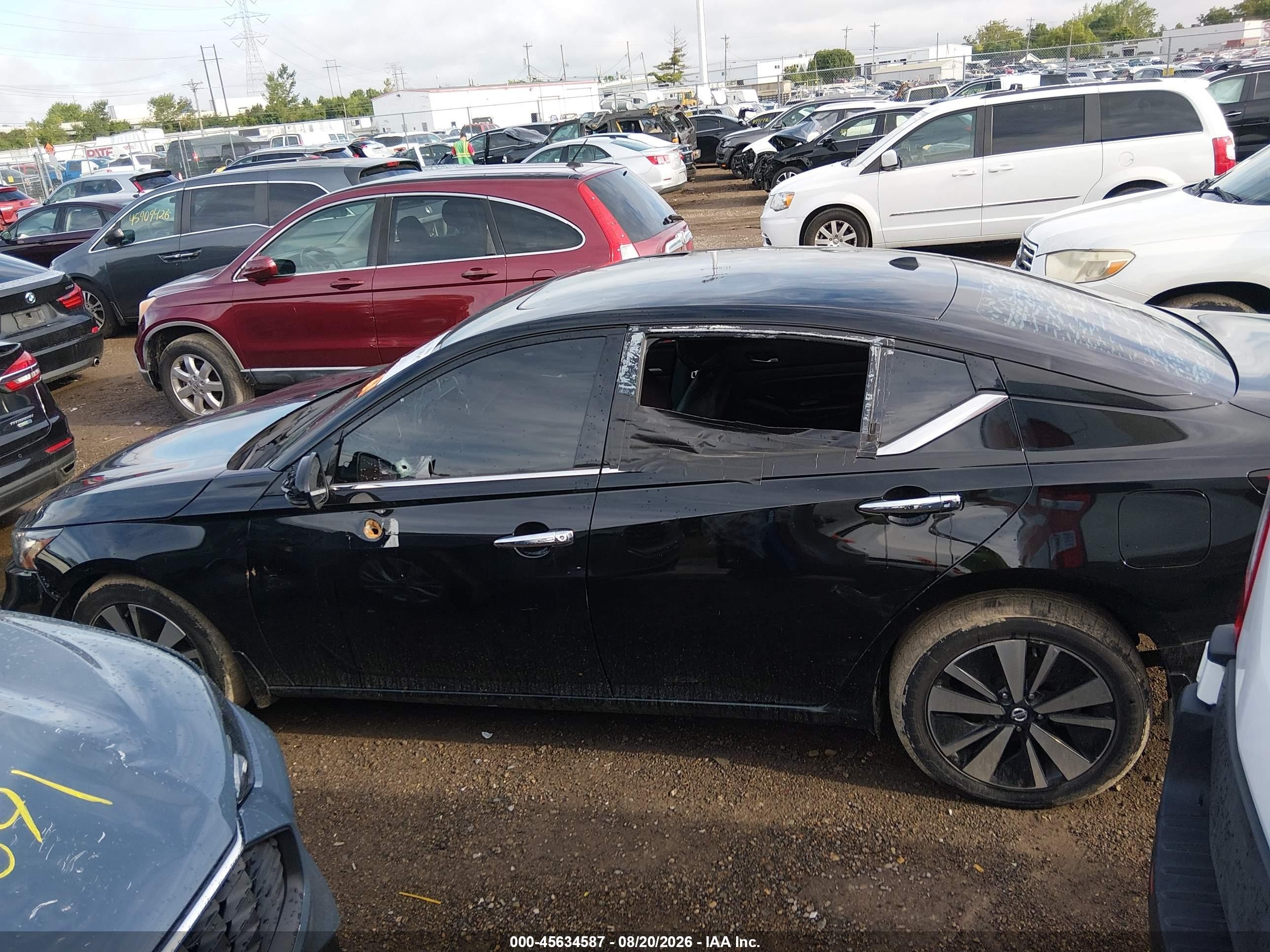 2022 Nissan Altima Sl Fwd Black vin: 1N4BL4EV4NN410070