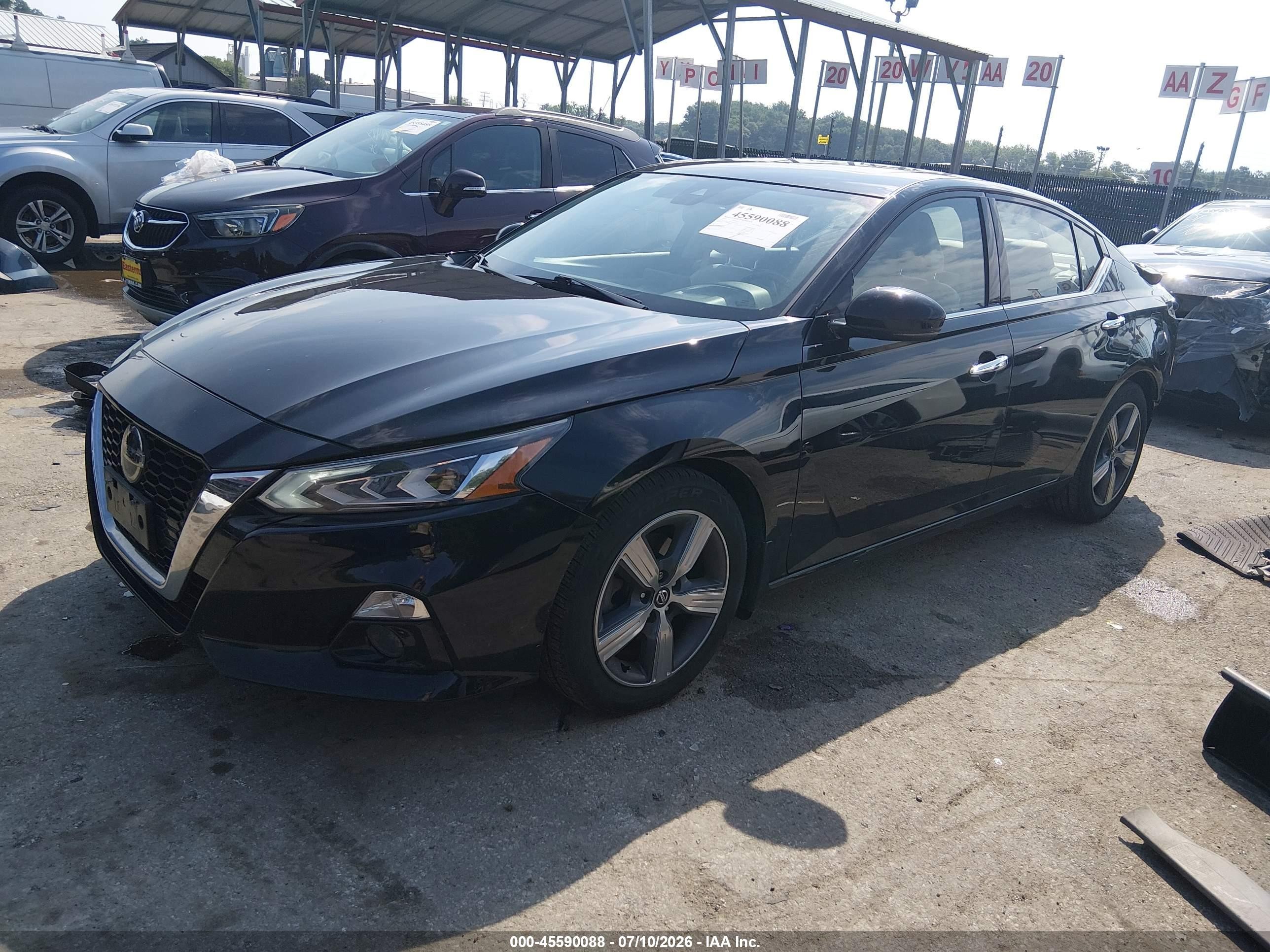 2019 Nissan Altima 2.5 Sl Black vin: 1N4BL4EV7KN312260