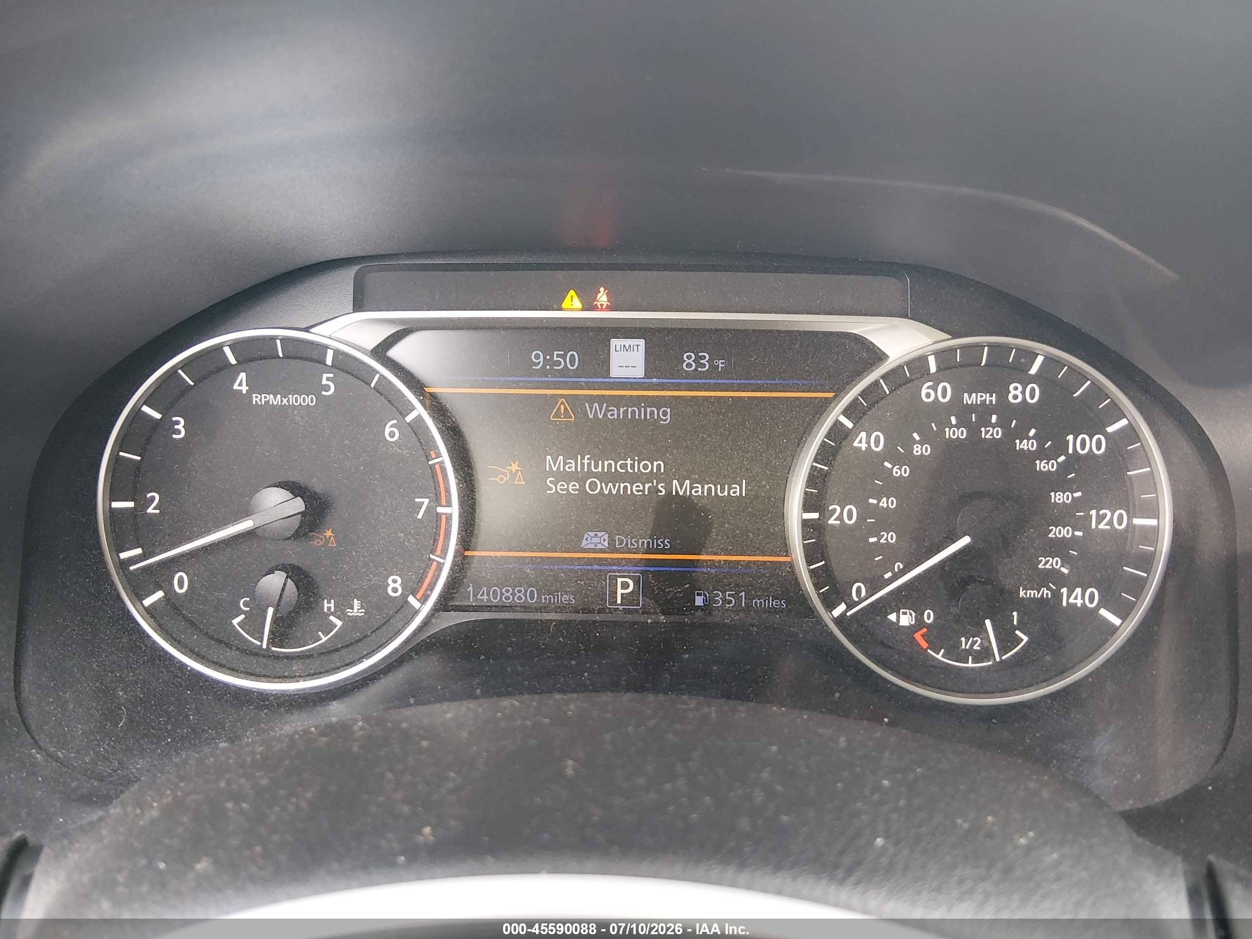 2019 Nissan Altima 2.5 Sl Black vin: 1N4BL4EV7KN312260