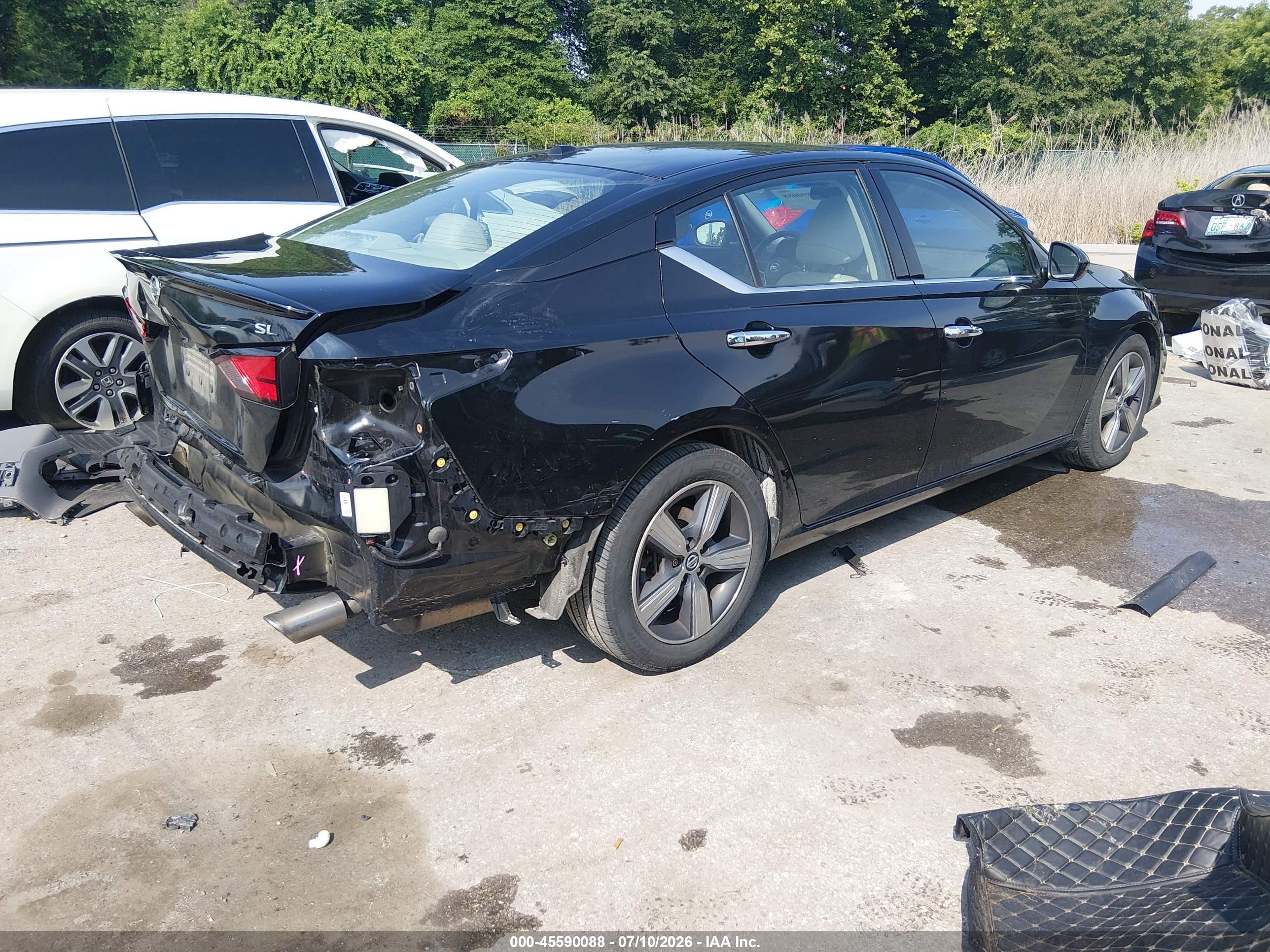 2019 Nissan Altima 2.5 Sl Black vin: 1N4BL4EV7KN312260