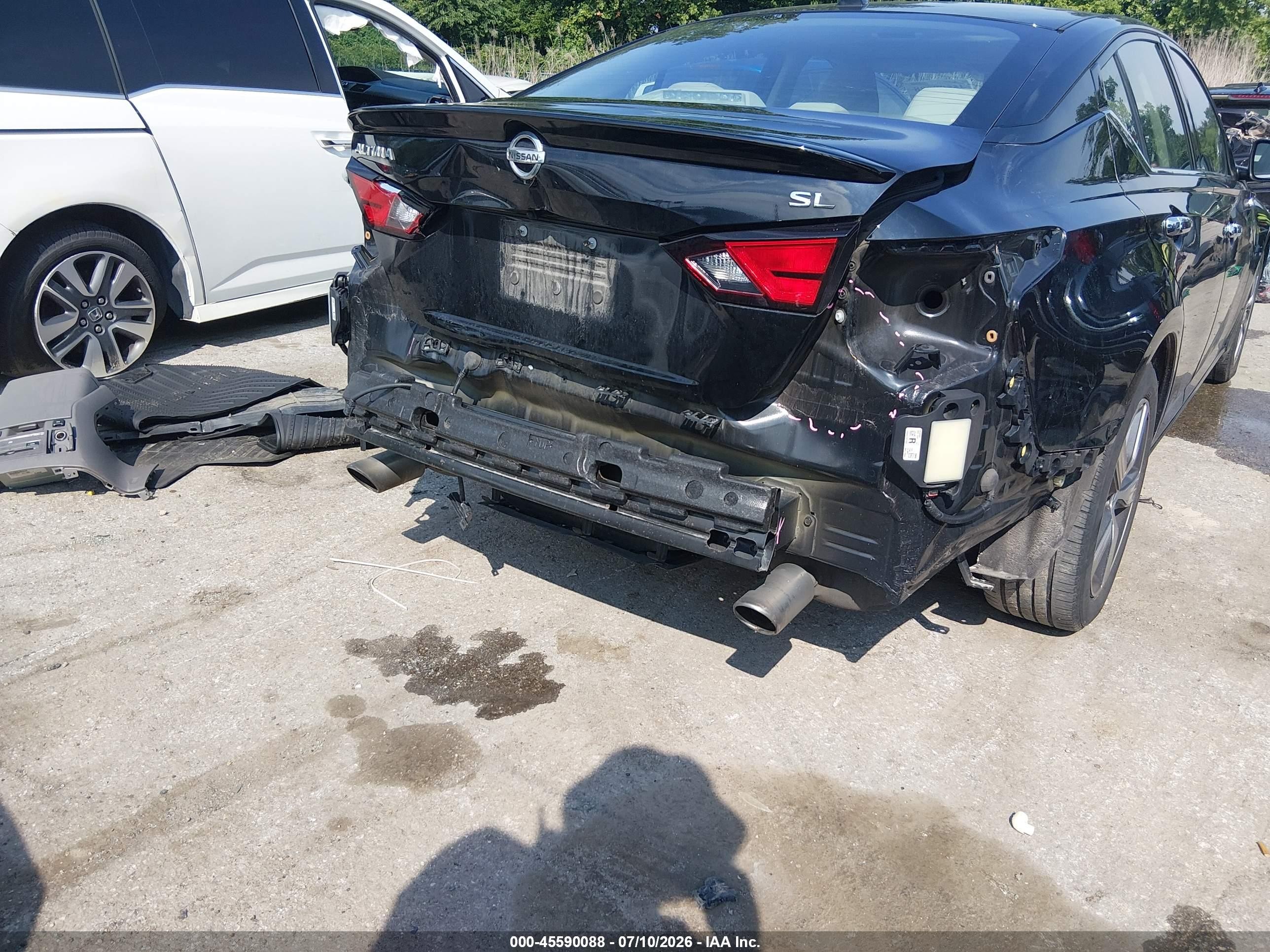 2019 Nissan Altima 2.5 Sl Black vin: 1N4BL4EV7KN312260