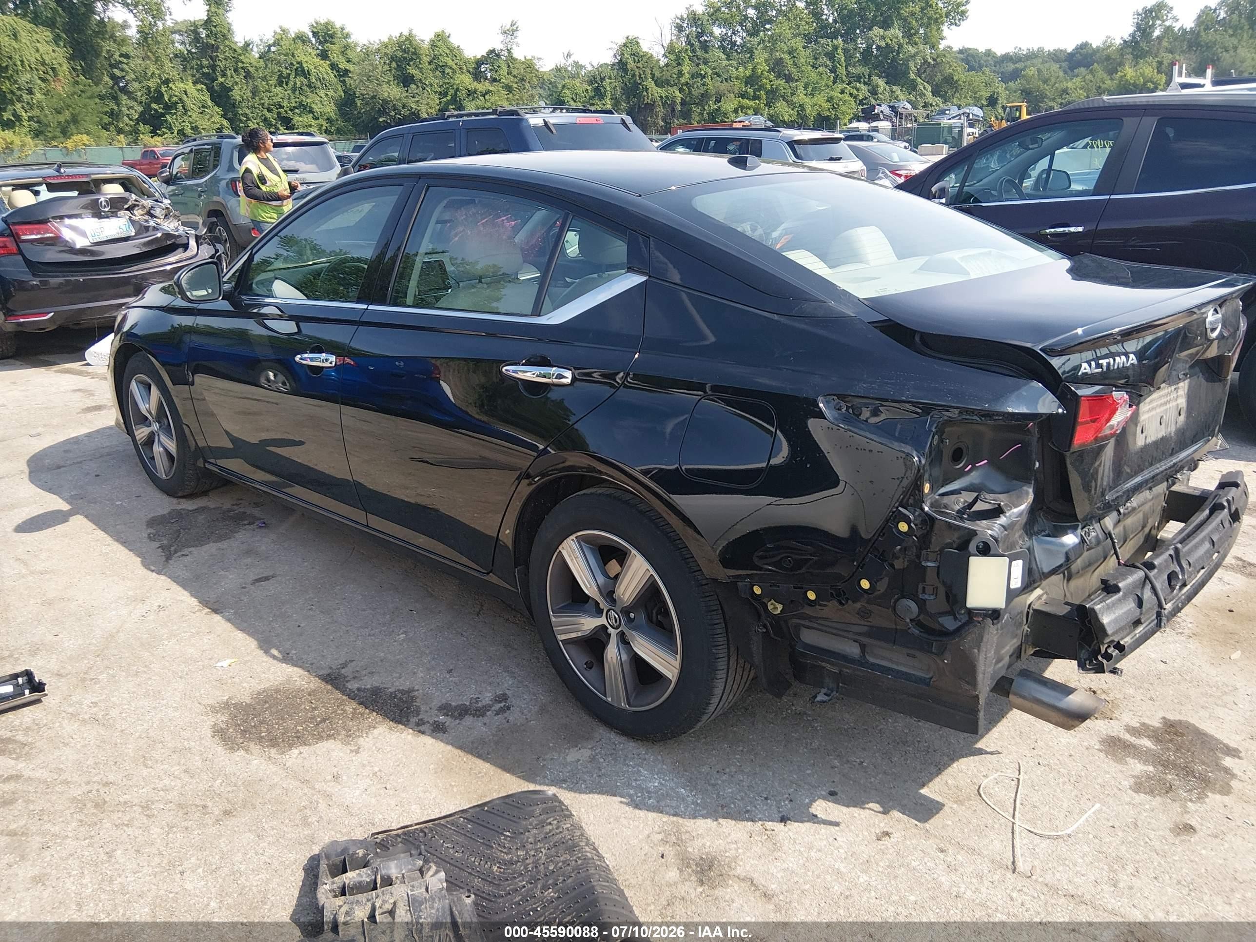 2019 Nissan Altima 2.5 Sl Black vin: 1N4BL4EV7KN312260