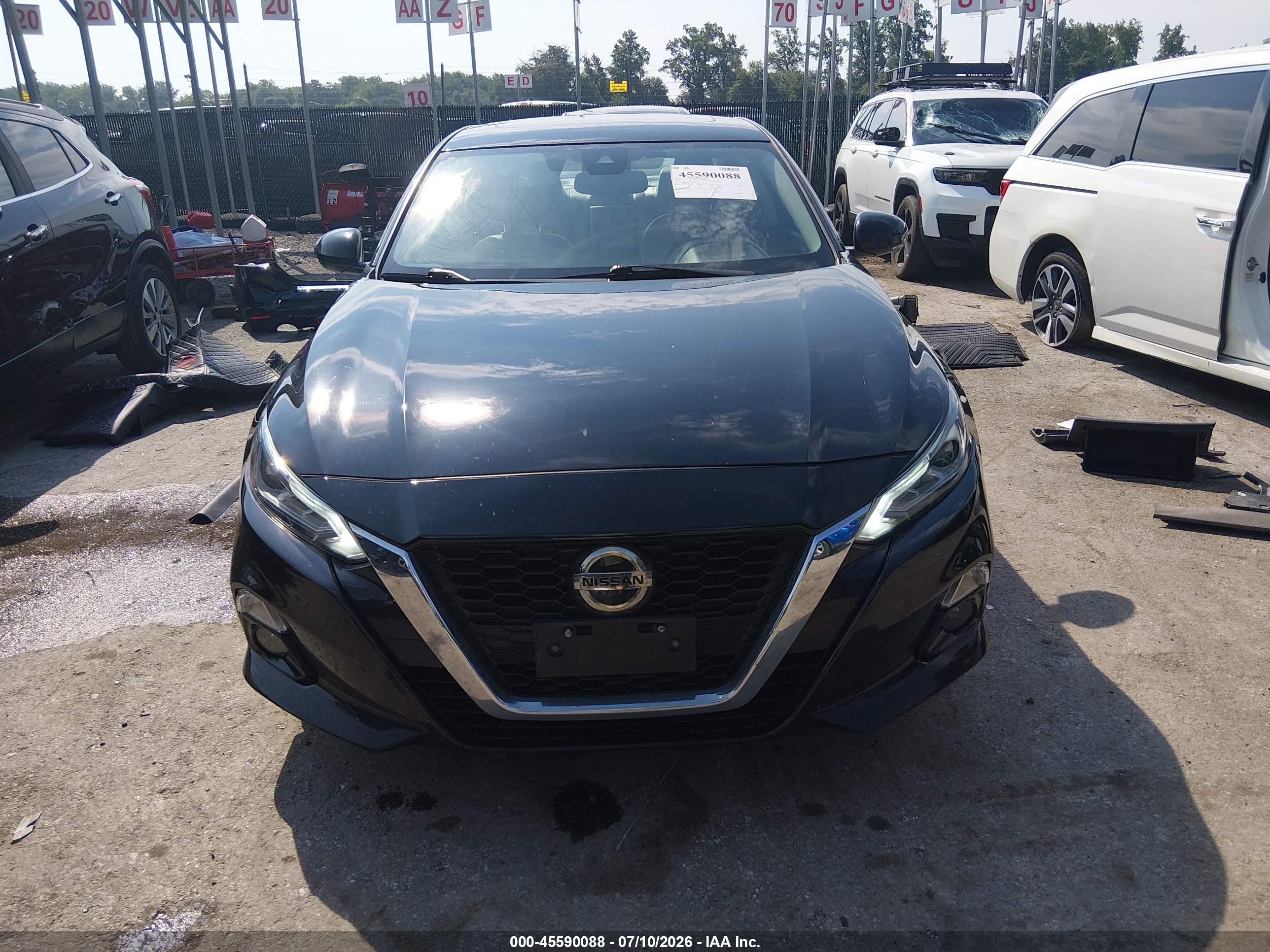 2019 Nissan Altima 2.5 Sl Black vin: 1N4BL4EV7KN312260