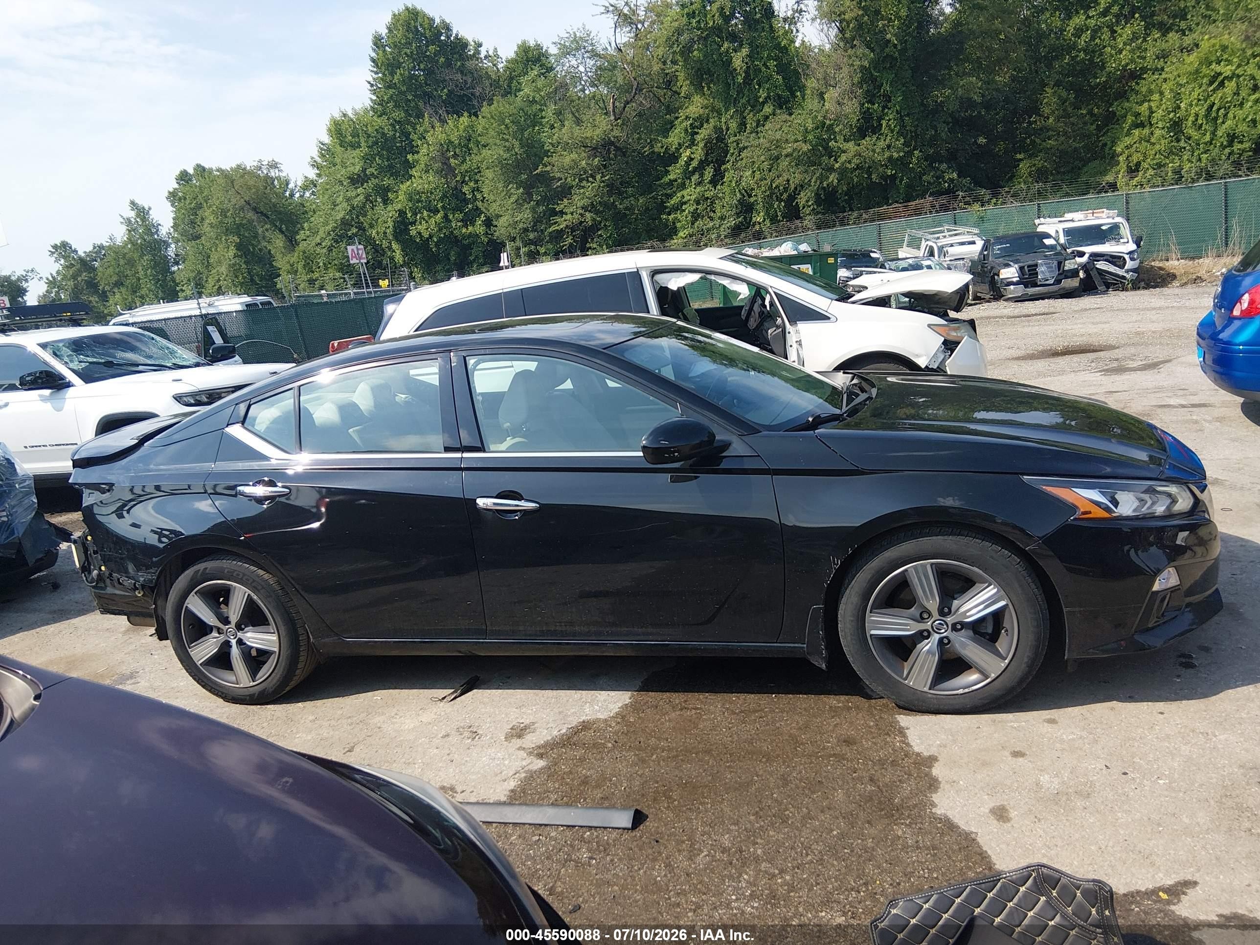 2019 Nissan Altima 2.5 Sl Black vin: 1N4BL4EV7KN312260