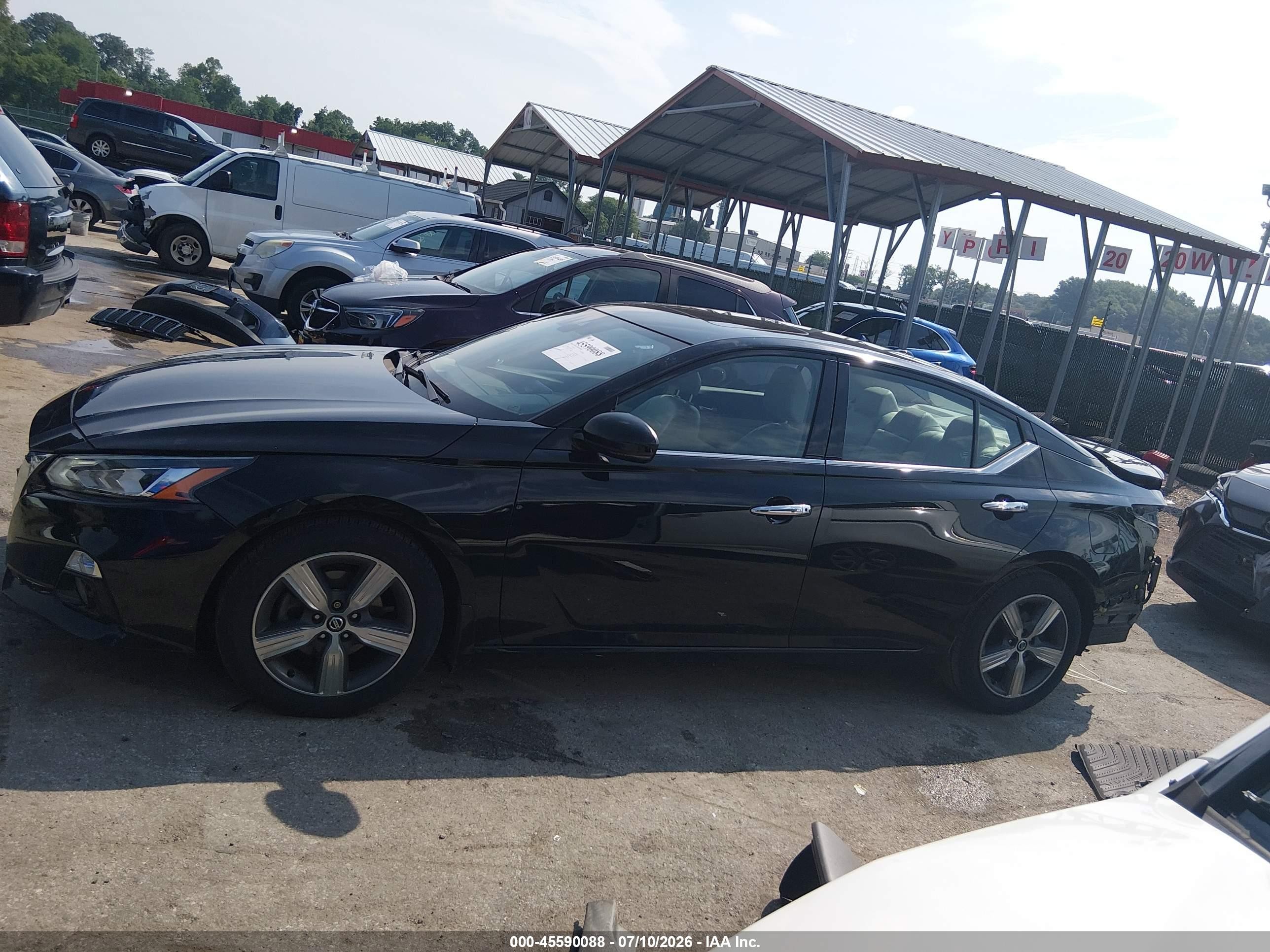 2019 Nissan Altima 2.5 Sl Black vin: 1N4BL4EV7KN312260