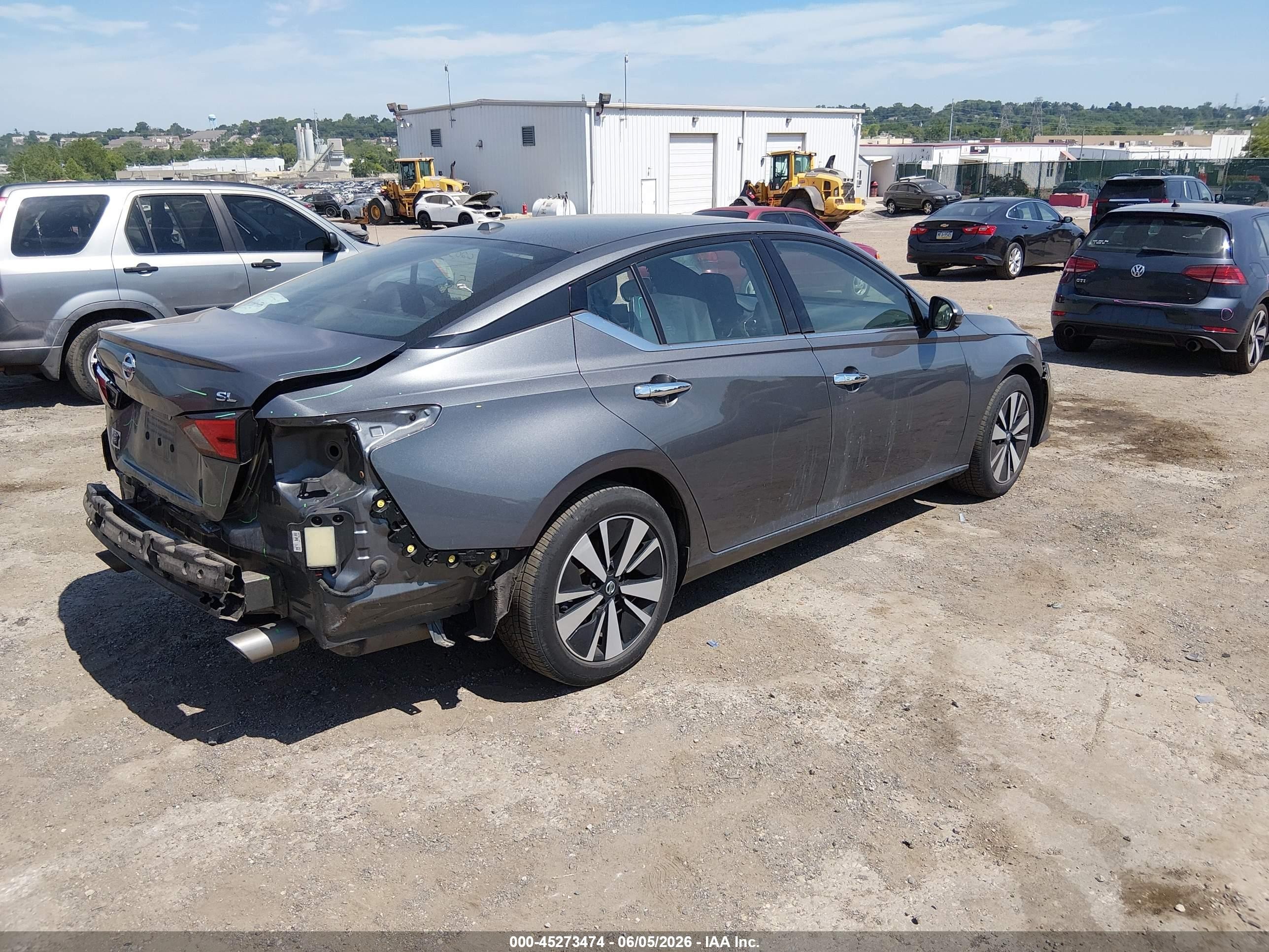 2019 Nissan Altima 2.5 Sl Gray vin: 1N4BL4EV7KN314350