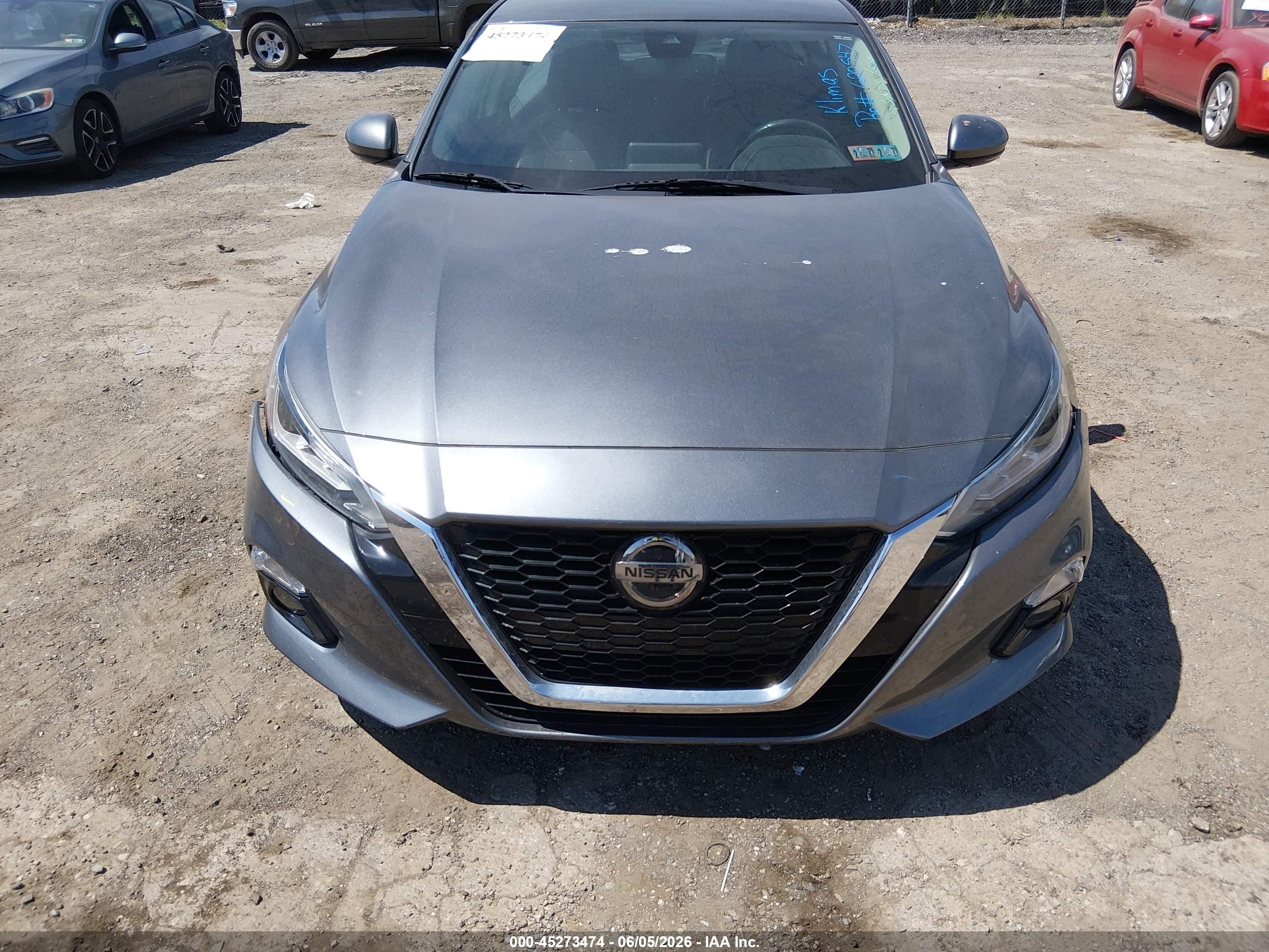 2019 Nissan Altima 2.5 Sl Gray vin: 1N4BL4EV7KN314350