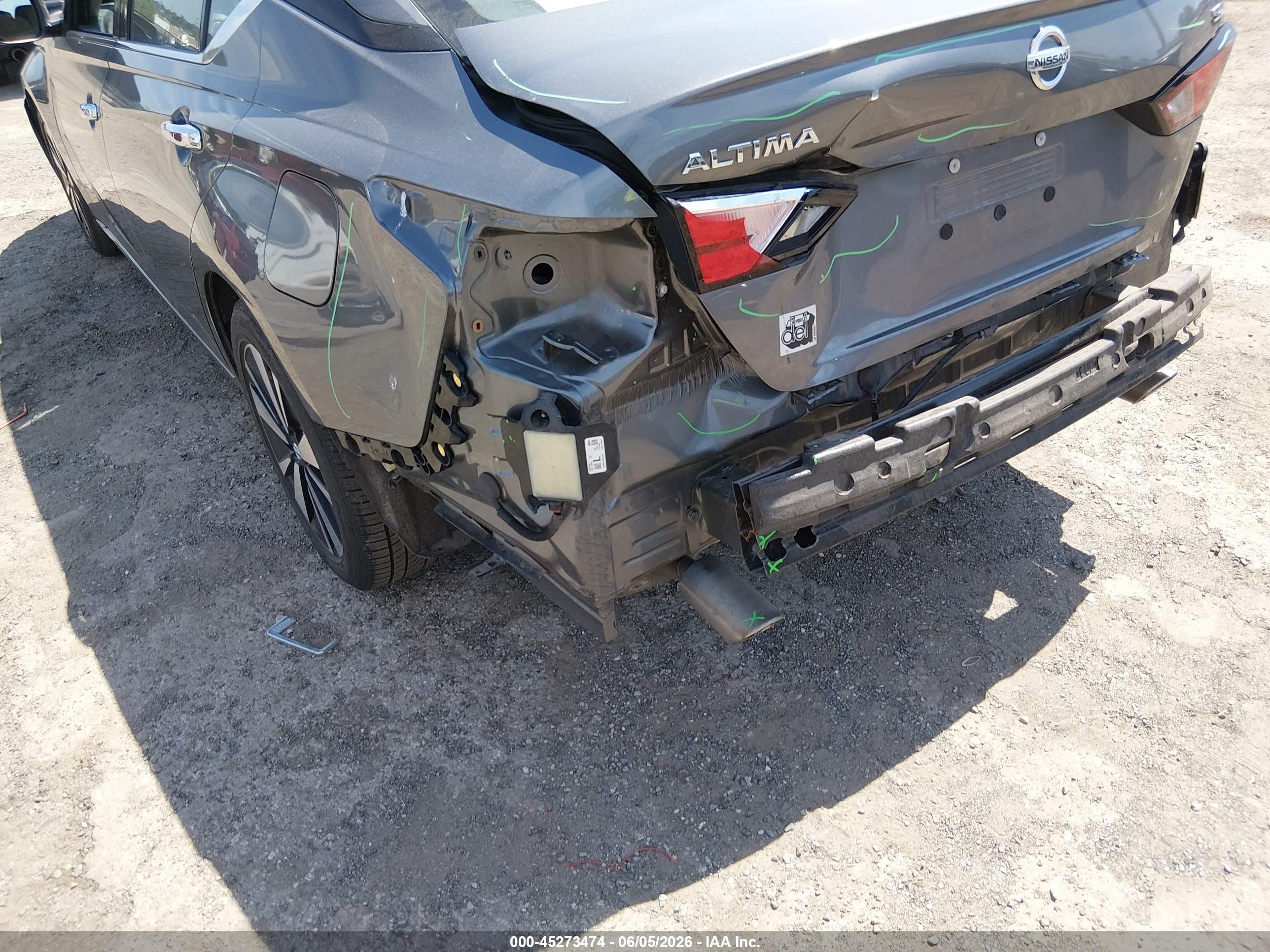 2019 Nissan Altima 2.5 Sl Gray vin: 1N4BL4EV7KN314350