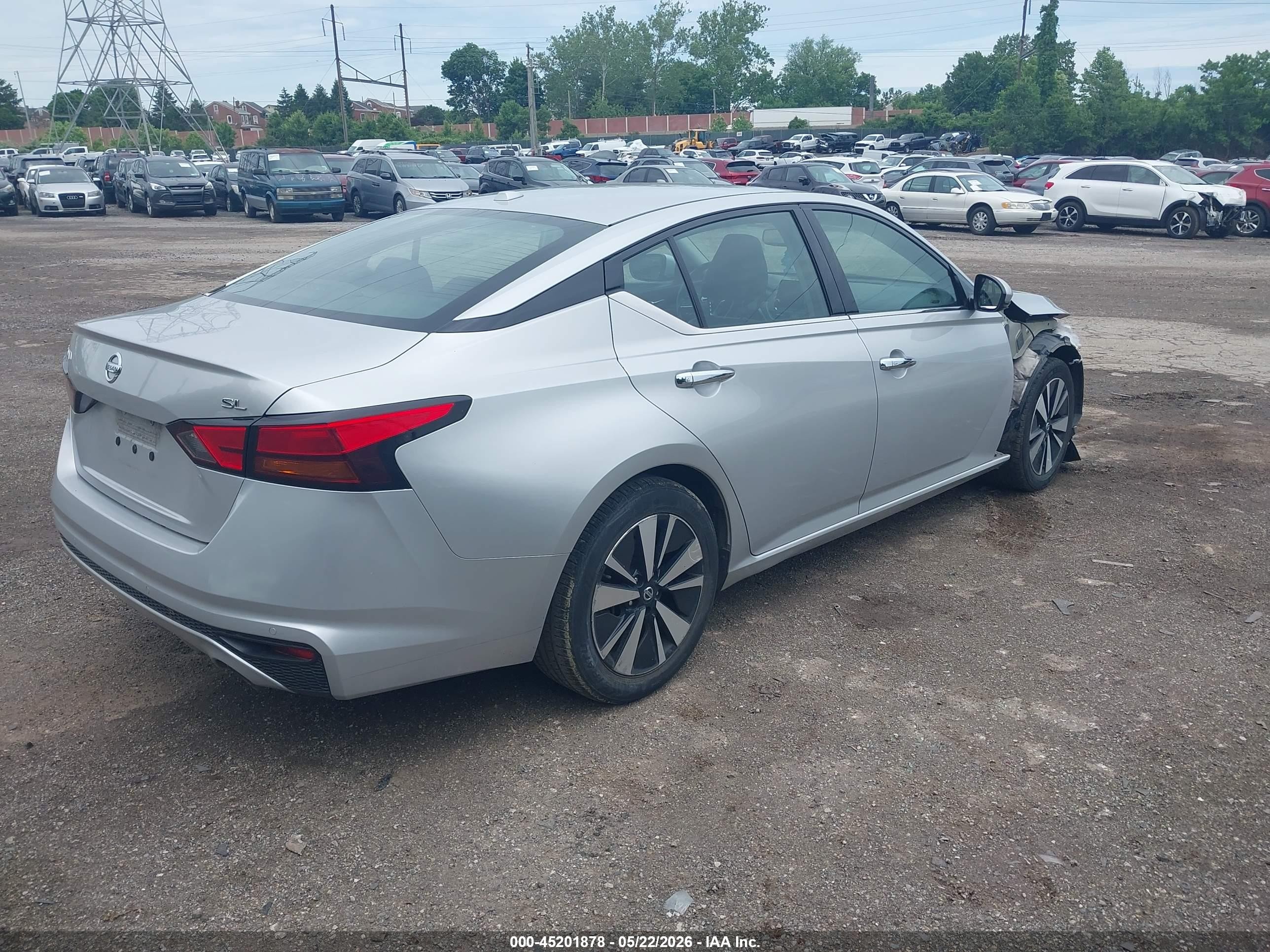 2019 Nissan Altima 2.5 Sl Серебряный vin: 1N4BL4EV9KC222989