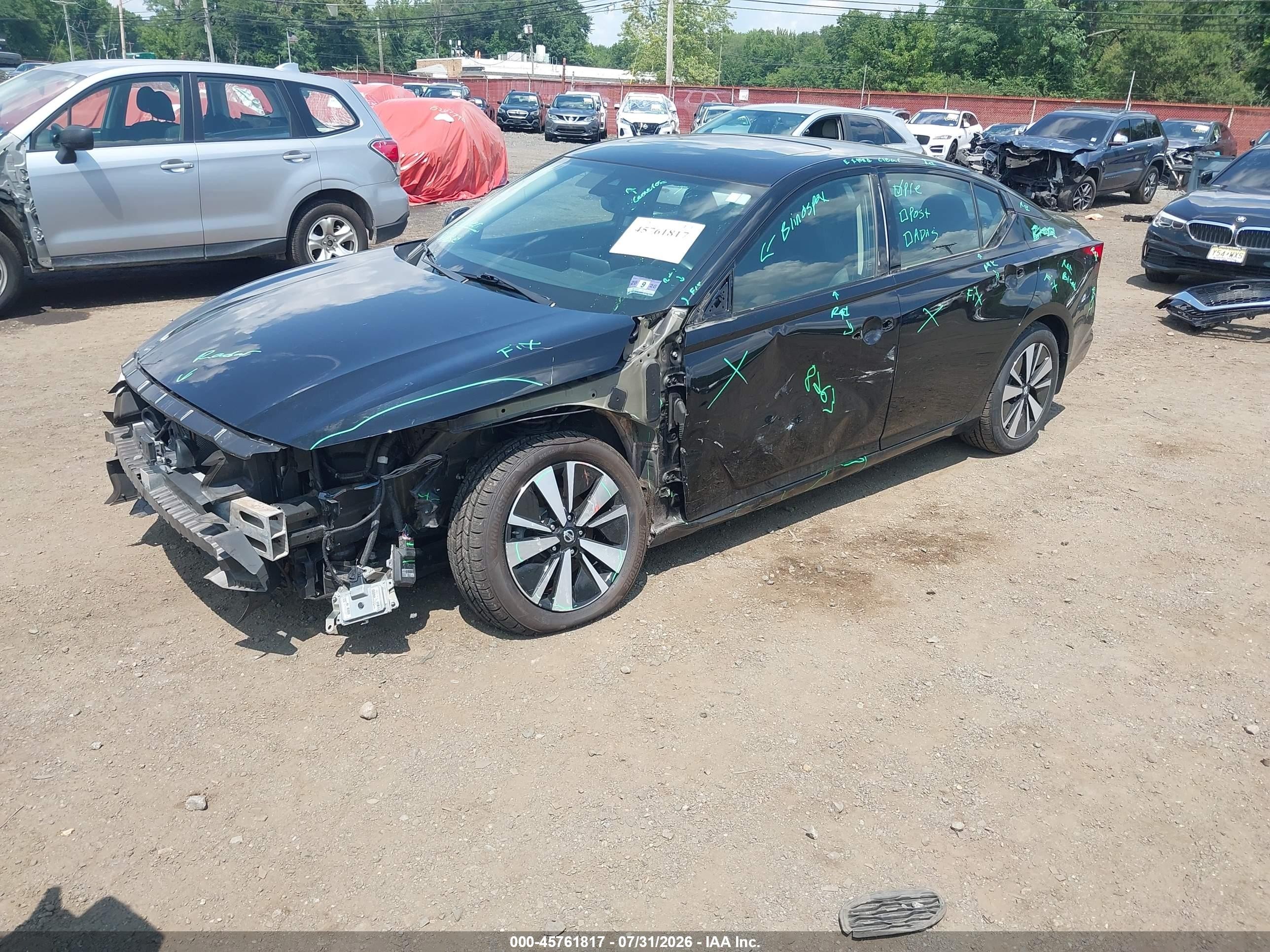 2019 Nissan Altima 2.5 Sl Black vin: 1N4BL4EW0KC256487