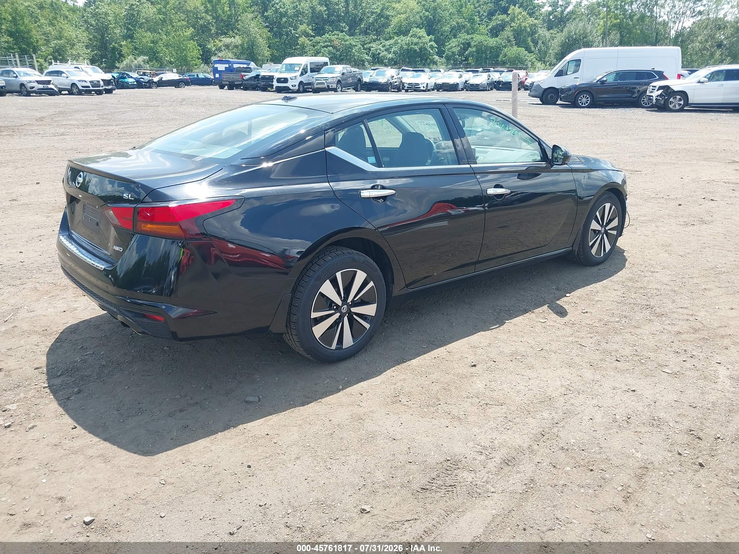 2019 Nissan Altima 2.5 Sl Black vin: 1N4BL4EW0KC256487