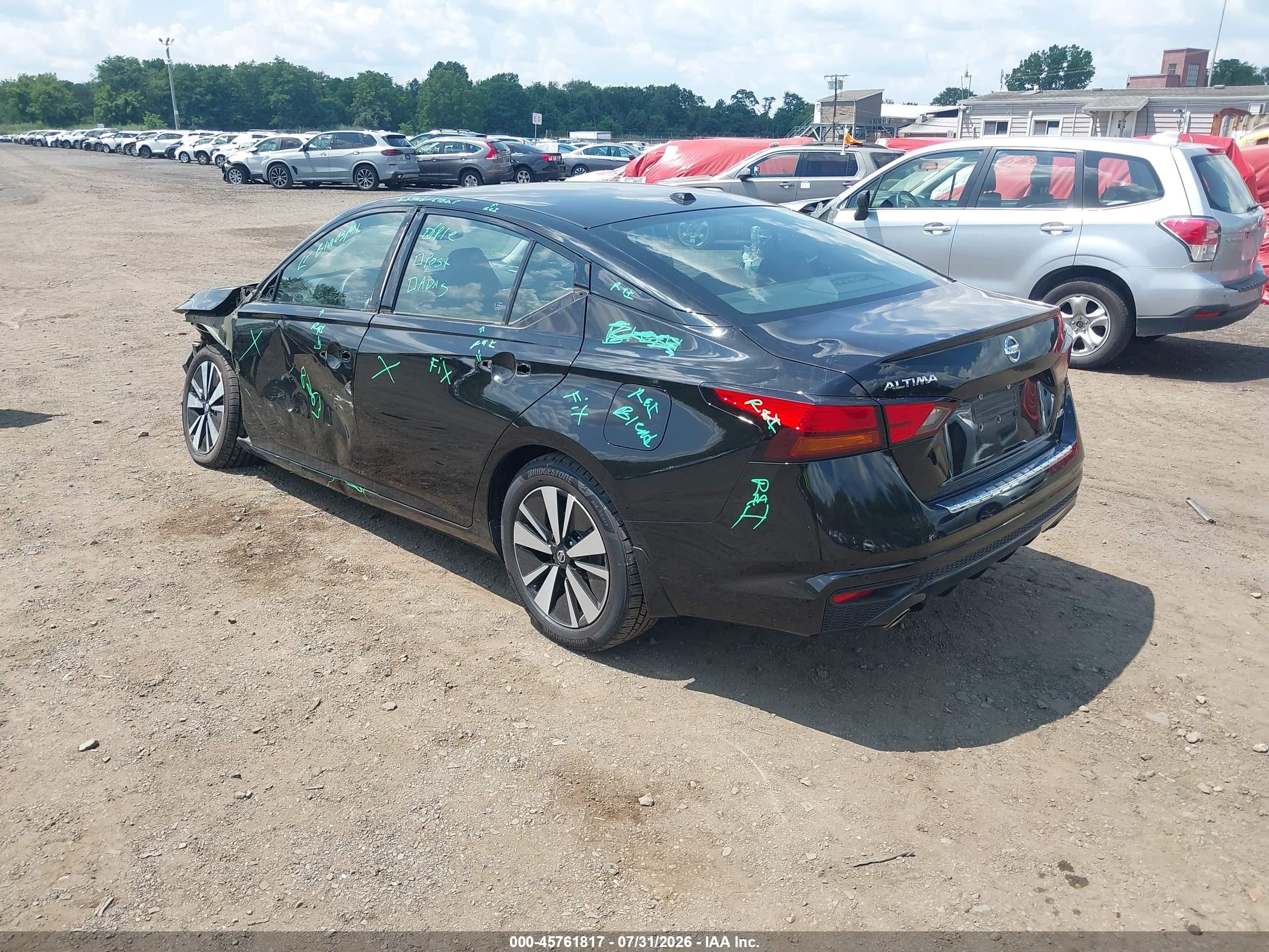 2019 Nissan Altima 2.5 Sl Black vin: 1N4BL4EW0KC256487
