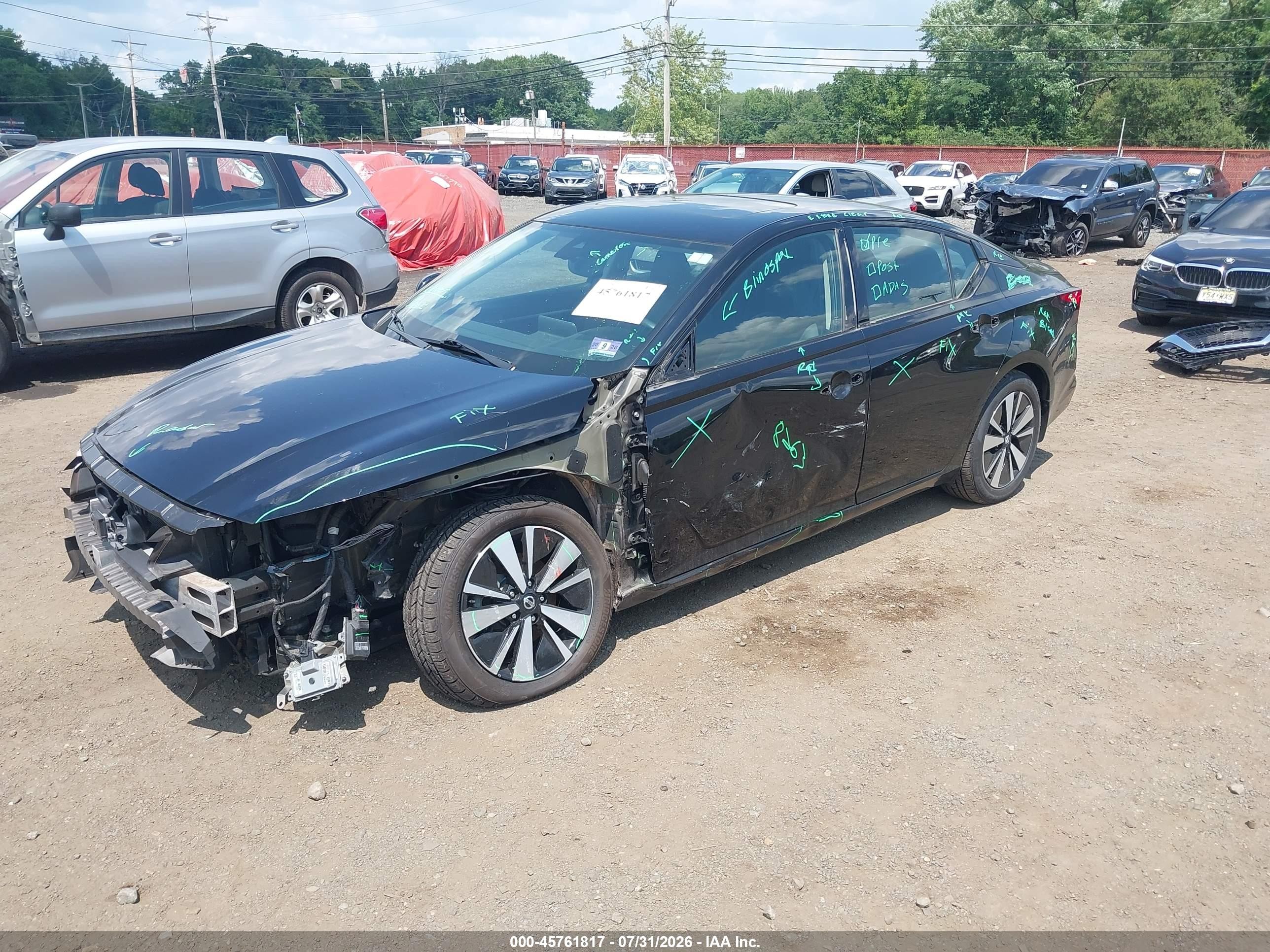 2019 Nissan Altima 2.5 Sl Black vin: 1N4BL4EW0KC256487