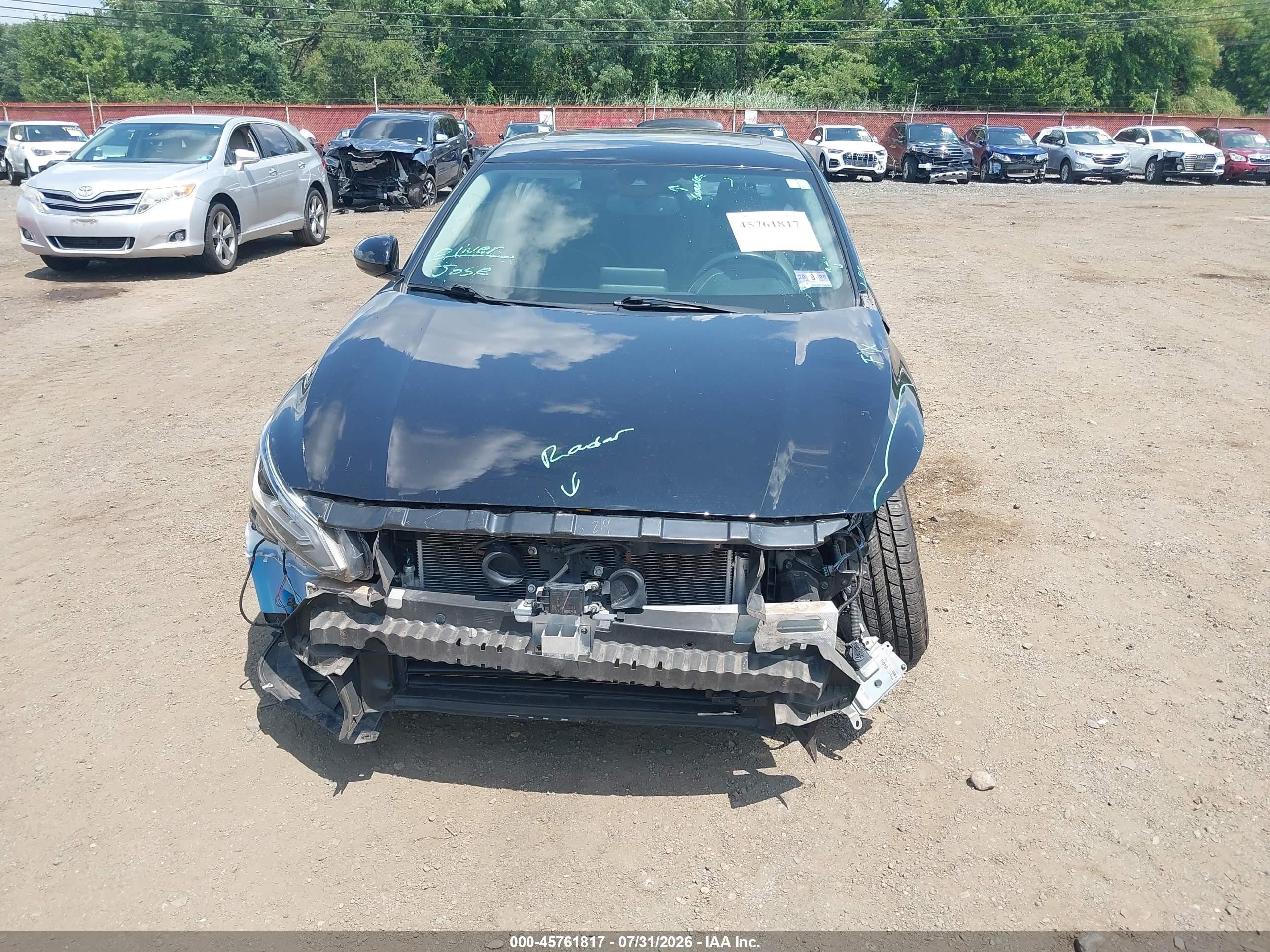 2019 Nissan Altima 2.5 Sl Black vin: 1N4BL4EW0KC256487