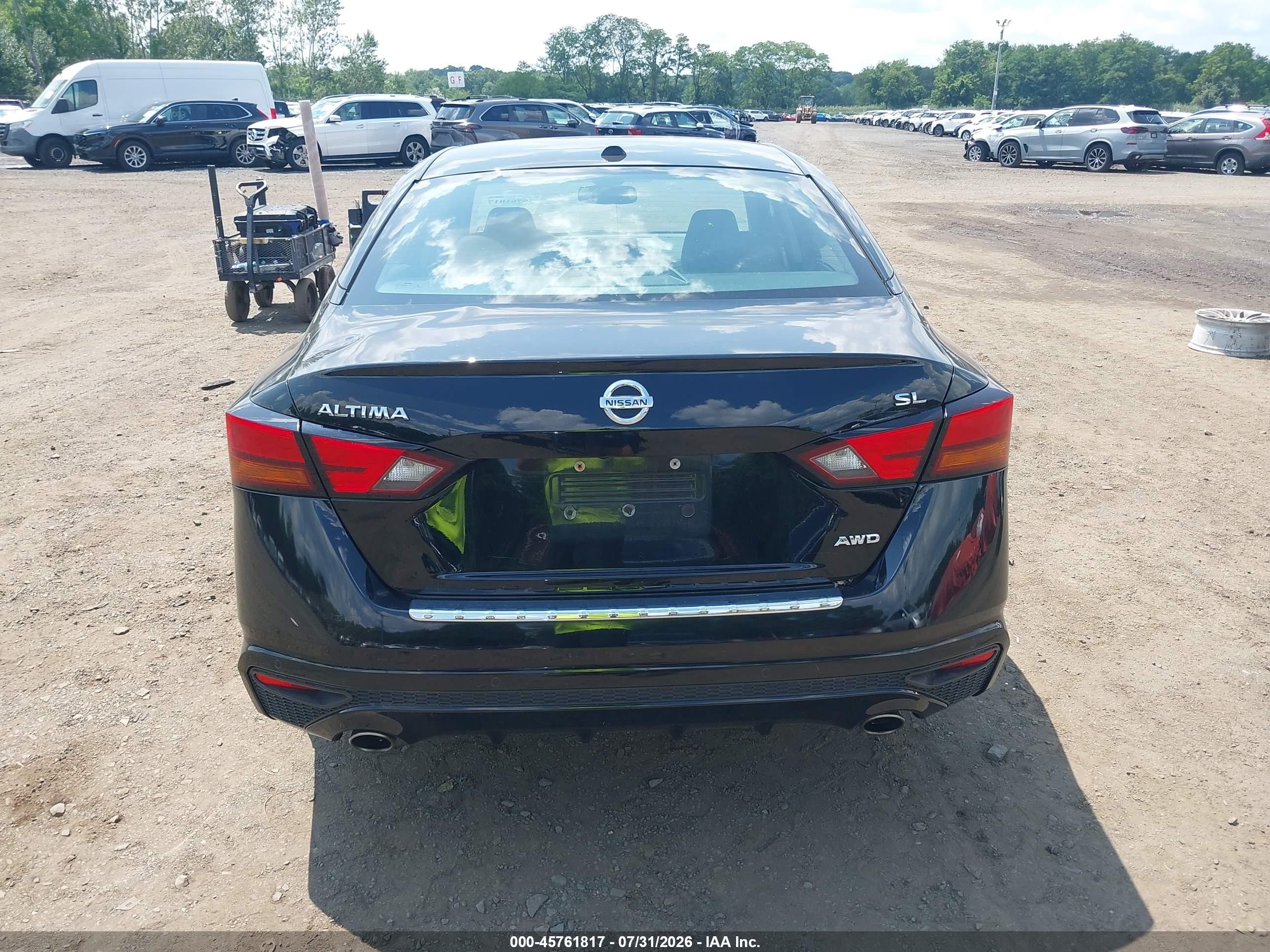 2019 Nissan Altima 2.5 Sl Black vin: 1N4BL4EW0KC256487