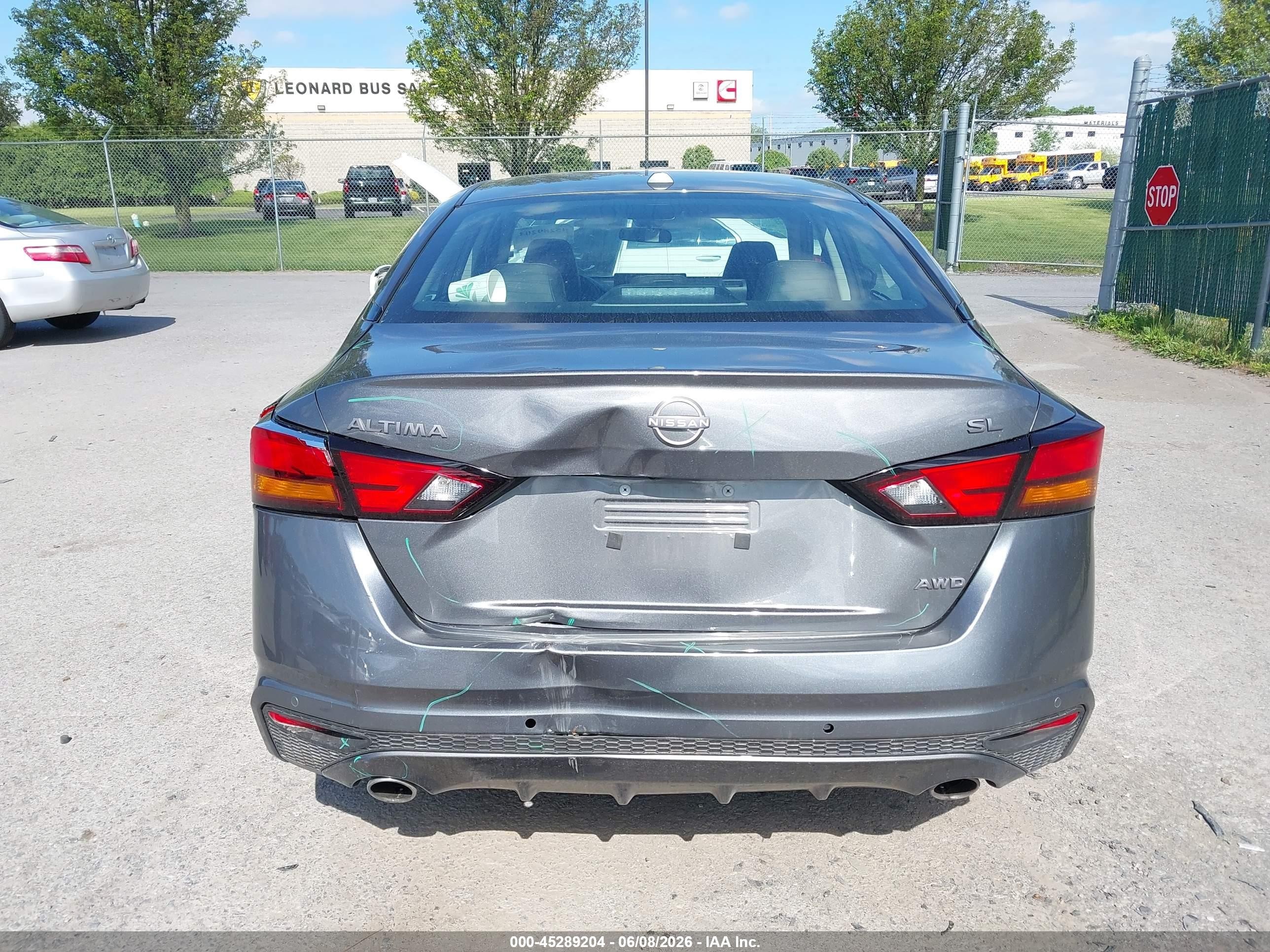 2025 Nissan Altima Sl Awd Gray vin: 1N4BL4EW6SN429577