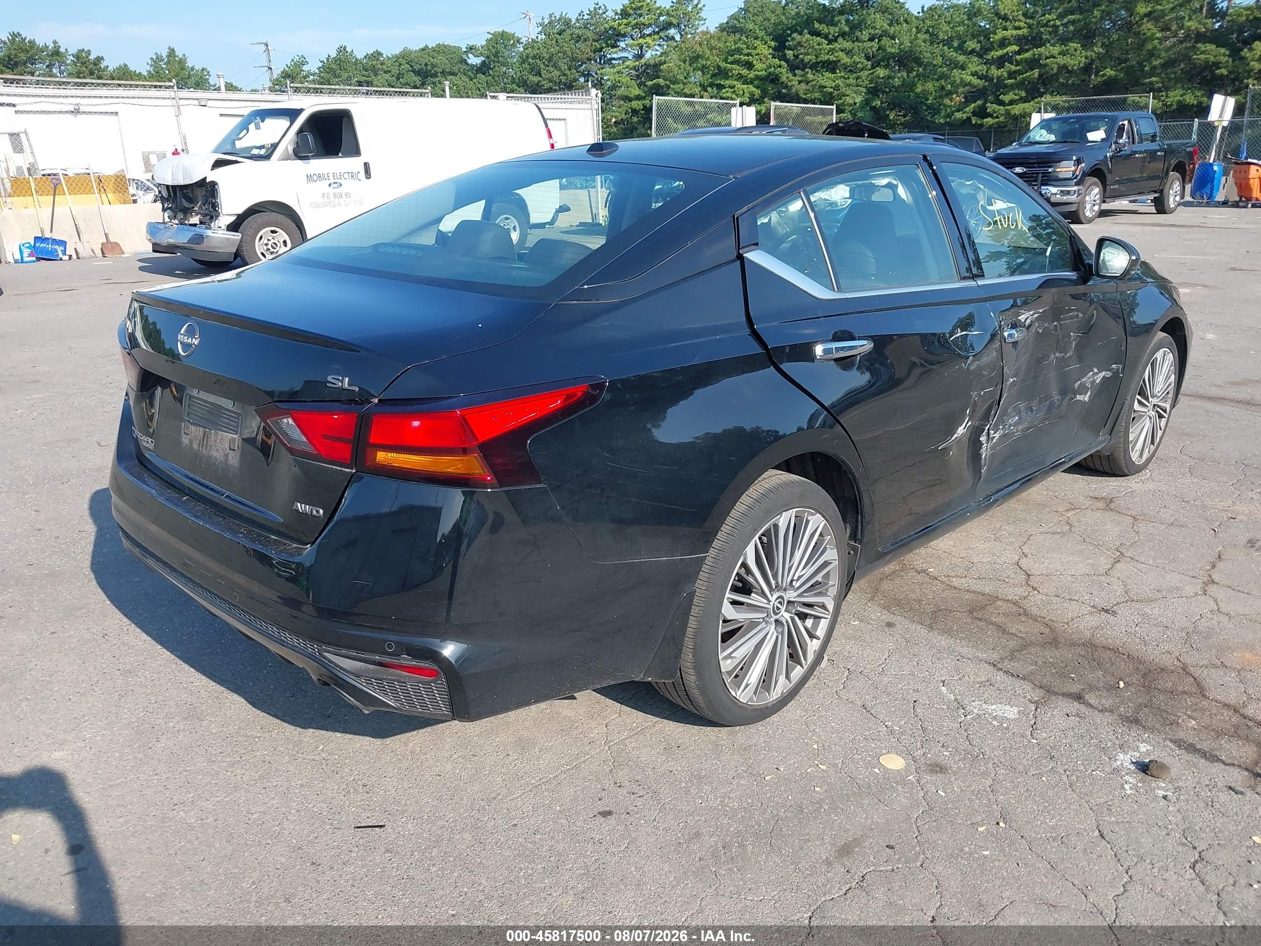 2024 Nissan Altima Sl Intelligent Awd Black vin: 1N4BL4EW8RN418185