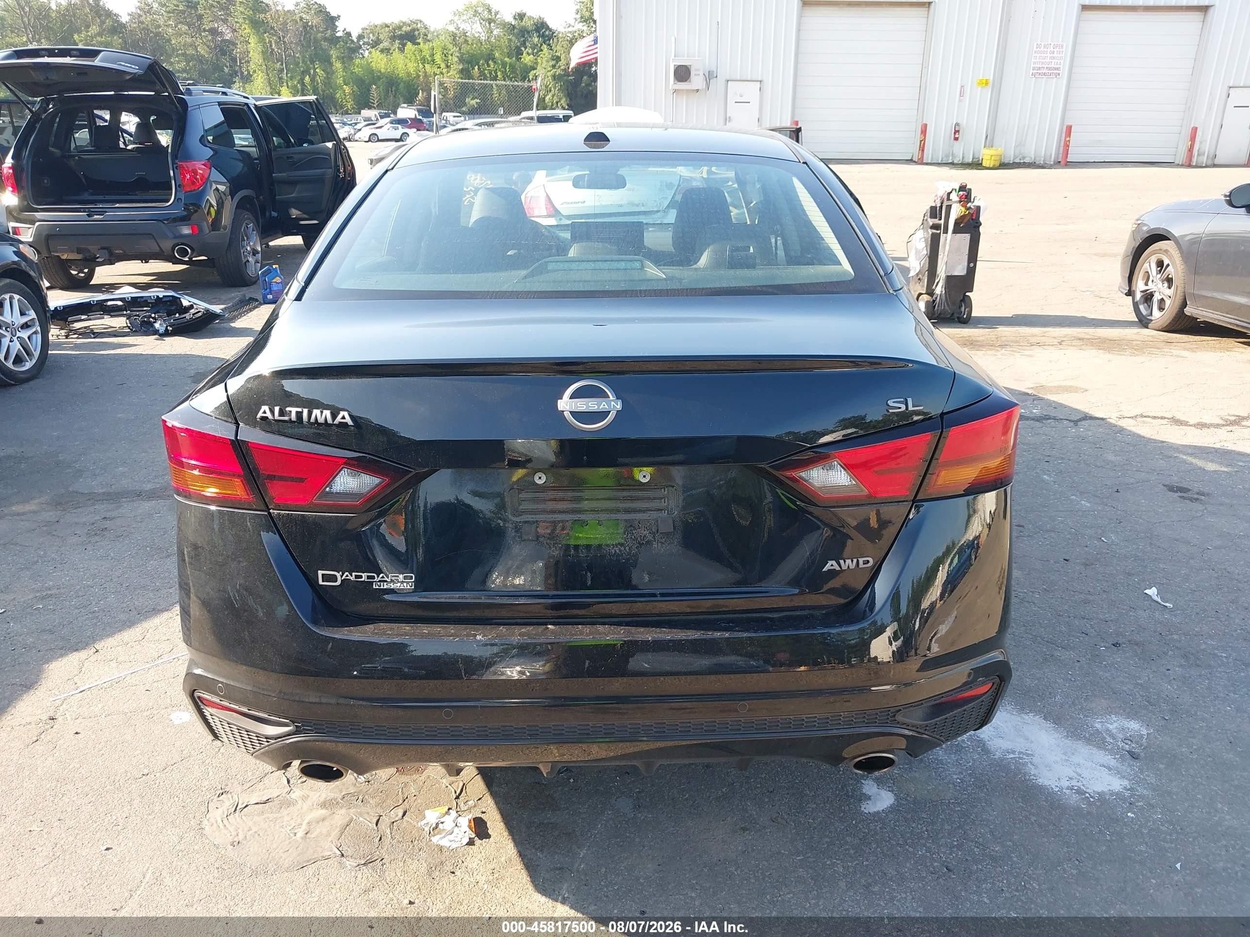 2024 Nissan Altima Sl Intelligent Awd Black vin: 1N4BL4EW8RN418185