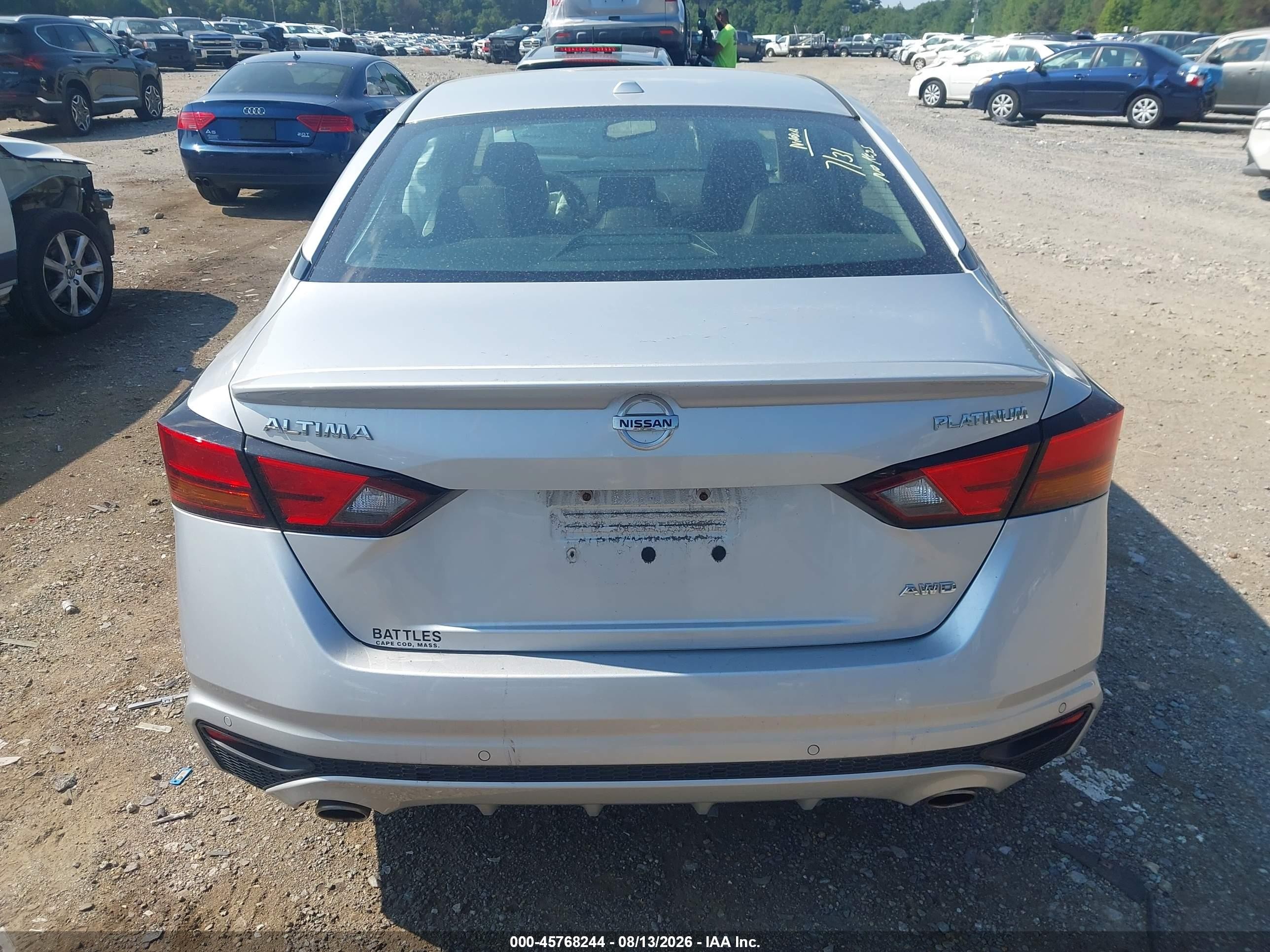 2019 Nissan Altima 2.5 Platinum Silver vin: 1N4BL4FW7KC151007