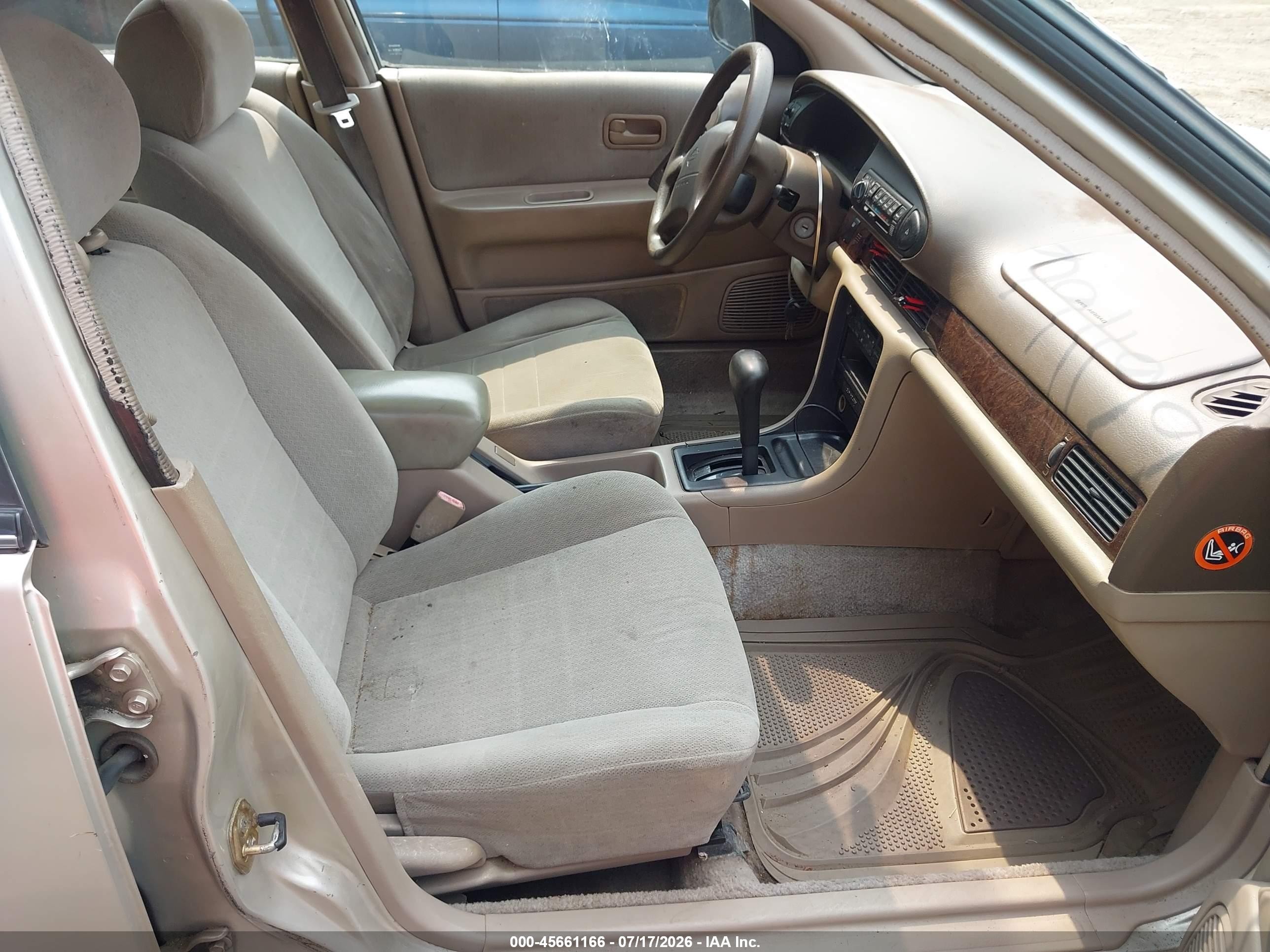 1997 Nissan Altima Gle/gxe/se/xe Beige vin: 1N4BU31D4VC128401