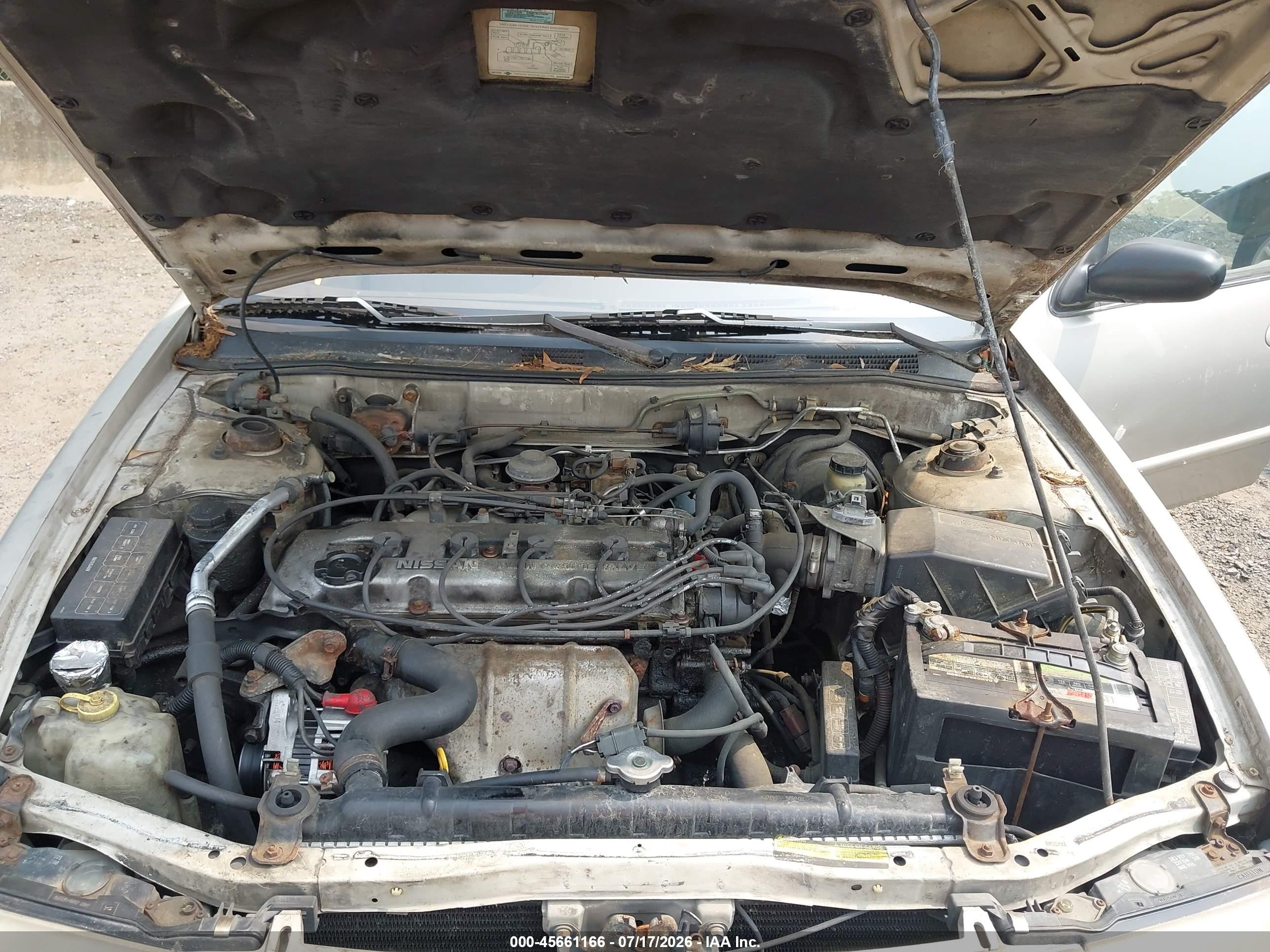 1997 Nissan Altima Gle/gxe/se/xe Beige vin: 1N4BU31D4VC128401