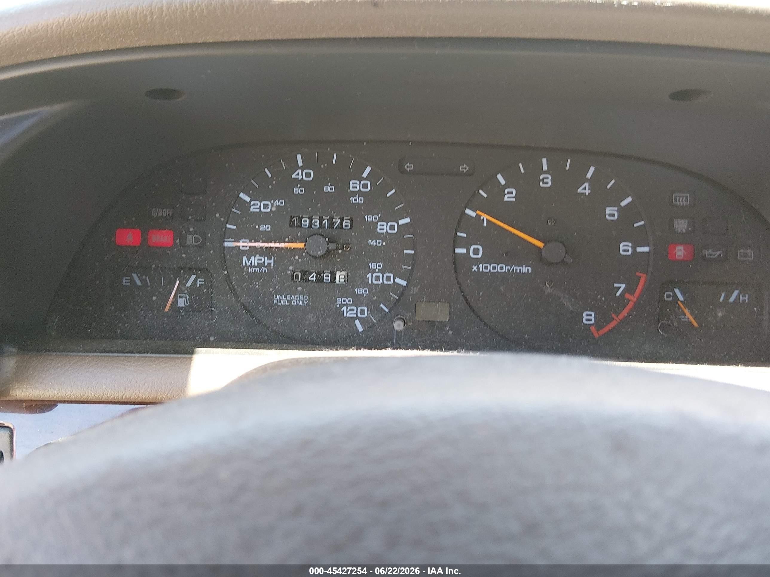 1997 Nissan Altima Gle/gxe/se/xe Brown vin: 1N4BU31D4VC259506
