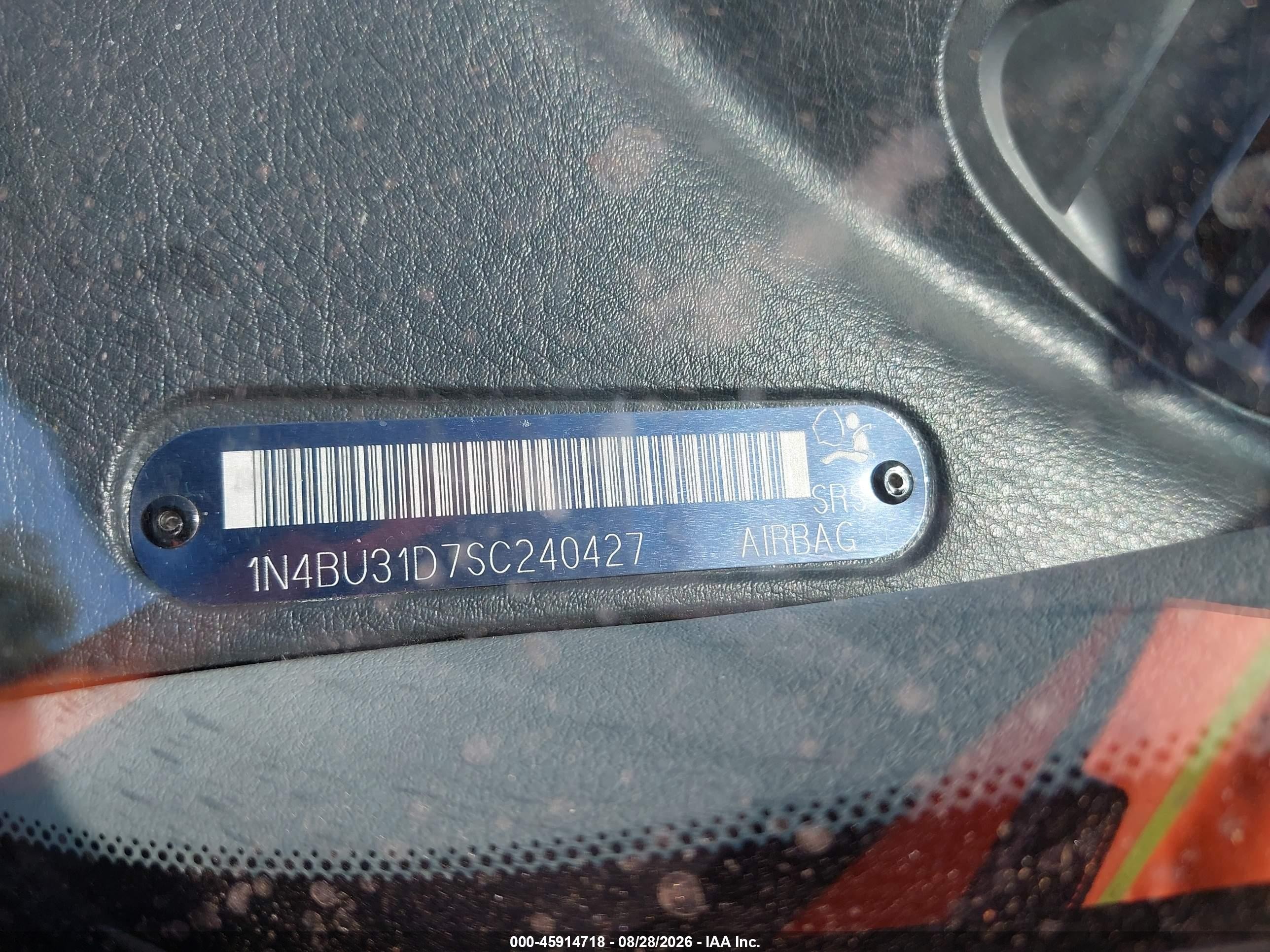 1995 Nissan Altima Xe/gxe/se/gle Синий vin: 1N4BU31D7SC240427