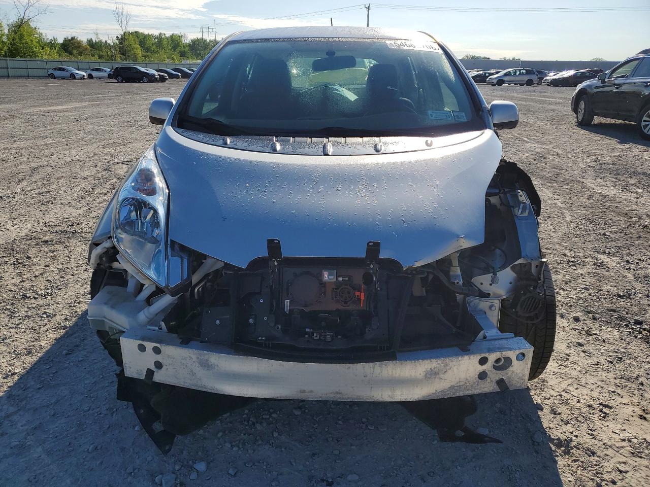 2017 Nissan Leaf Sv Silver vin: 1N4BZ0CP0HC310284