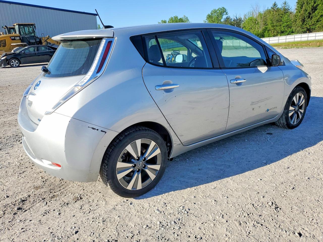 2017 Nissan Leaf Sv Silver vin: 1N4BZ0CP0HC310284