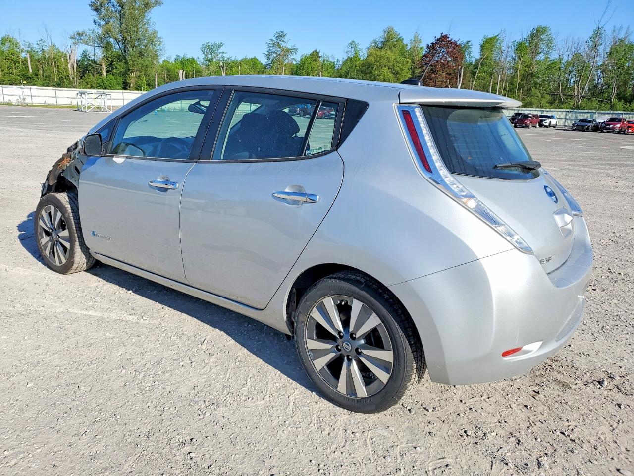 2017 Nissan Leaf Sv Silver vin: 1N4BZ0CP0HC310284