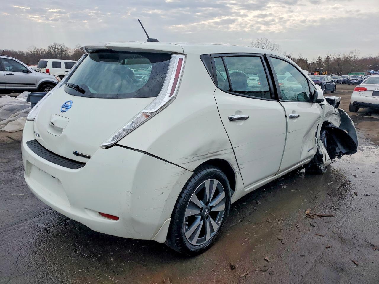 2017 Nissan Leaf Sl Белый vin: 1N4BZ0CP0HC311998