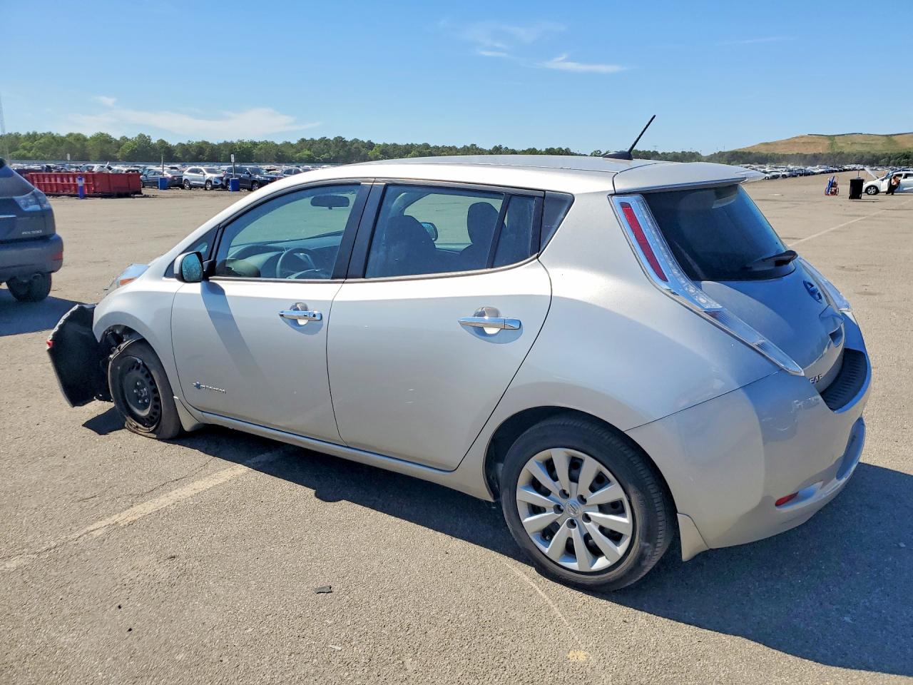 2017 Nissan Leaf S Silver vin: 1N4BZ0CP1HC307314