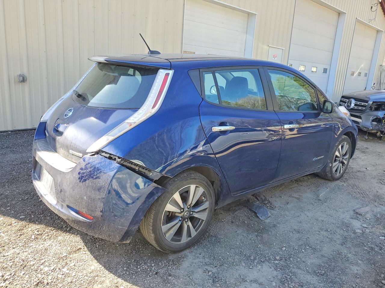 2017 Nissan Leaf Sl Blue vin: 1N4BZ0CP1HC310603