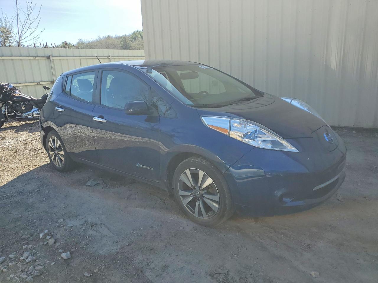 2017 Nissan Leaf Sl Blue vin: 1N4BZ0CP1HC310603