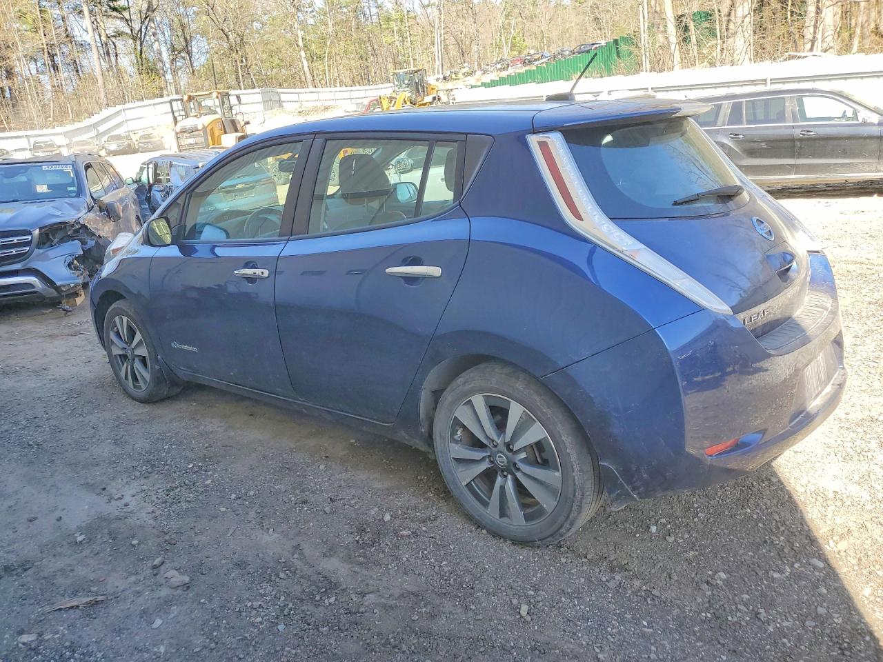 2017 Nissan Leaf Sl Blue vin: 1N4BZ0CP1HC310603