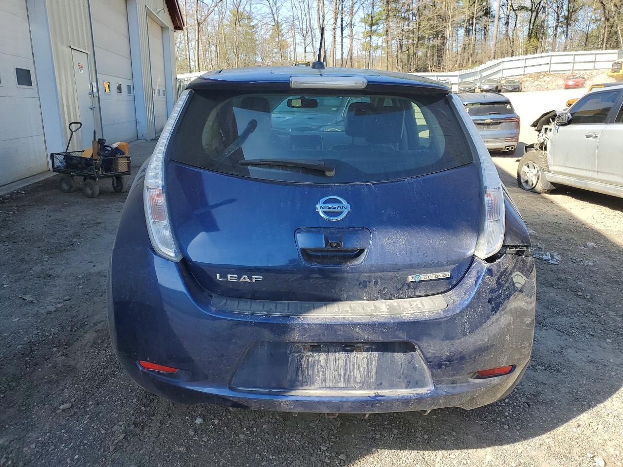 2017 Nissan Leaf Sl Blue vin: 1N4BZ0CP1HC310603