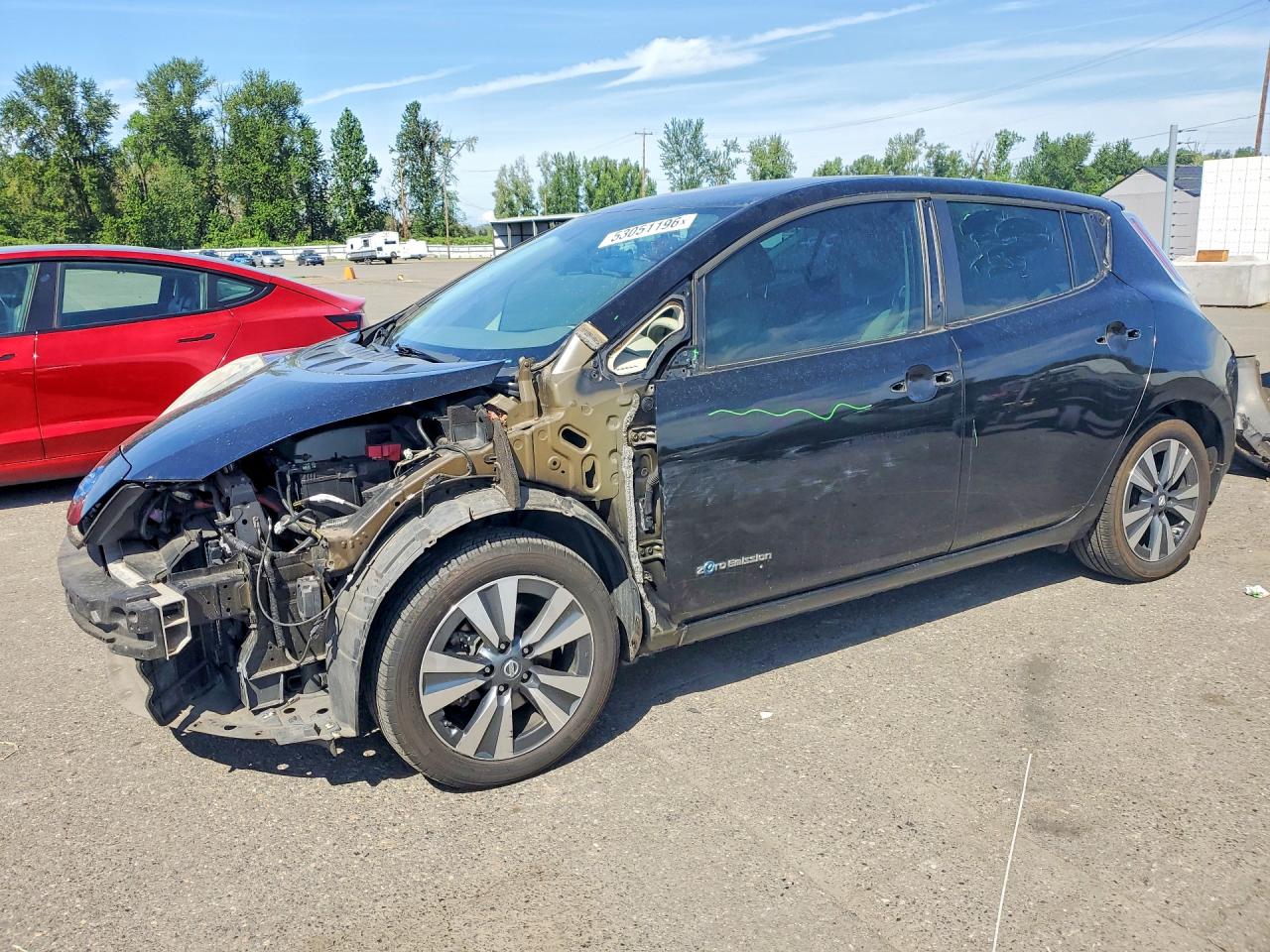 2016 Nissan Leaf Sv Black vin: 1N4BZ0CP2GC300273
