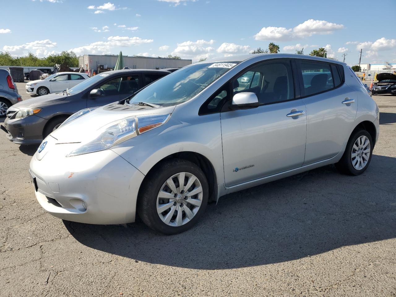 2017 Nissan Leaf S Silver vin: 1N4BZ0CP2HC310447