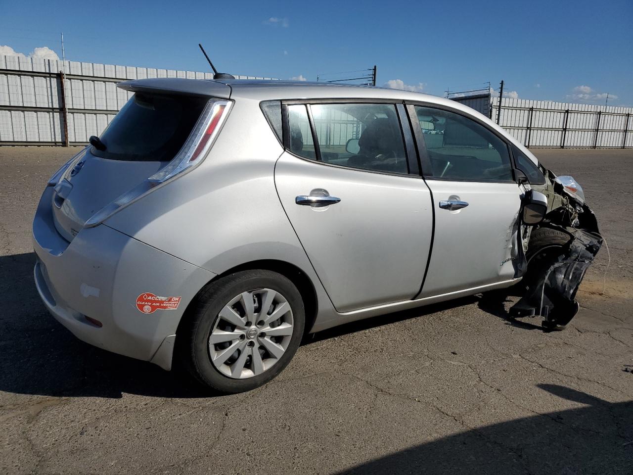2017 Nissan Leaf S Silver vin: 1N4BZ0CP2HC310447