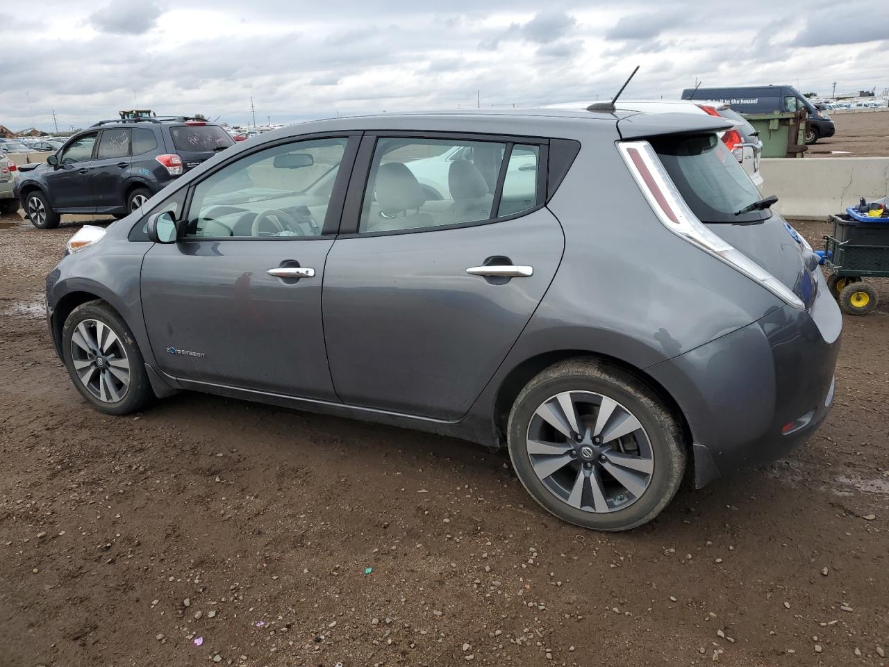 2017 Nissan Leaf S Gray vin: 1N4BZ0CP6HC300312
